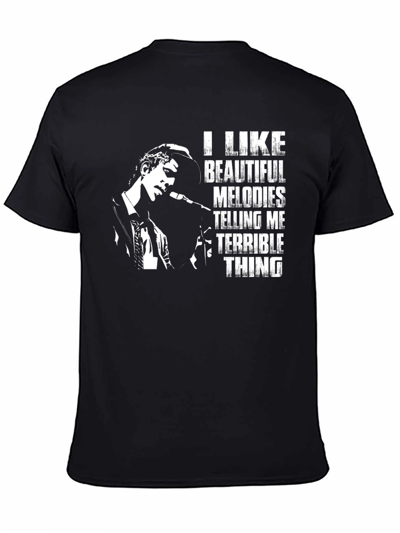 I Like Beautiful Melodies Black T-Shirt