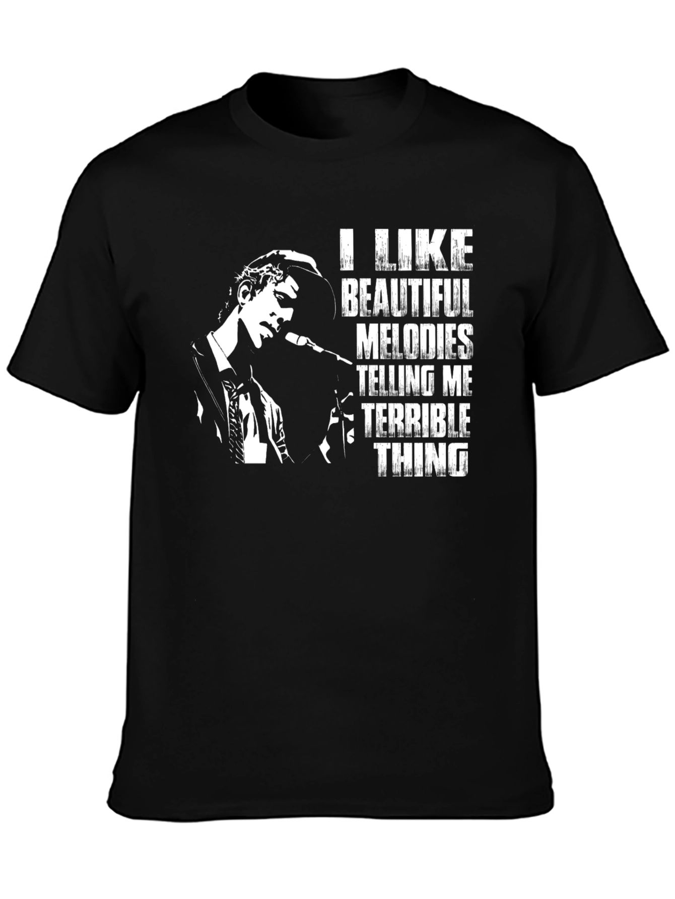 I Like Beautiful Melodies Black T-Shirt