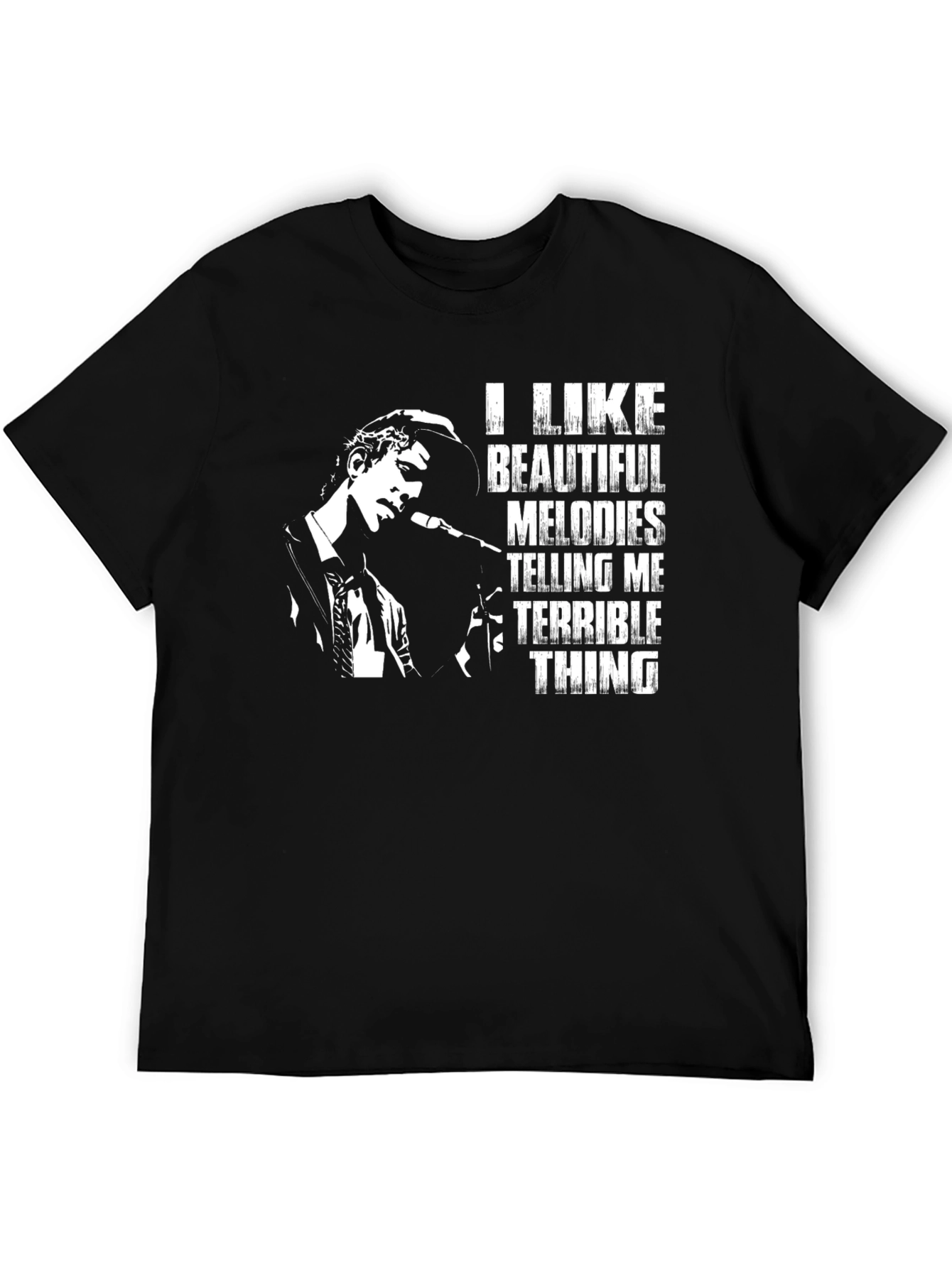 I Like Beautiful Melodies Black T-Shirt