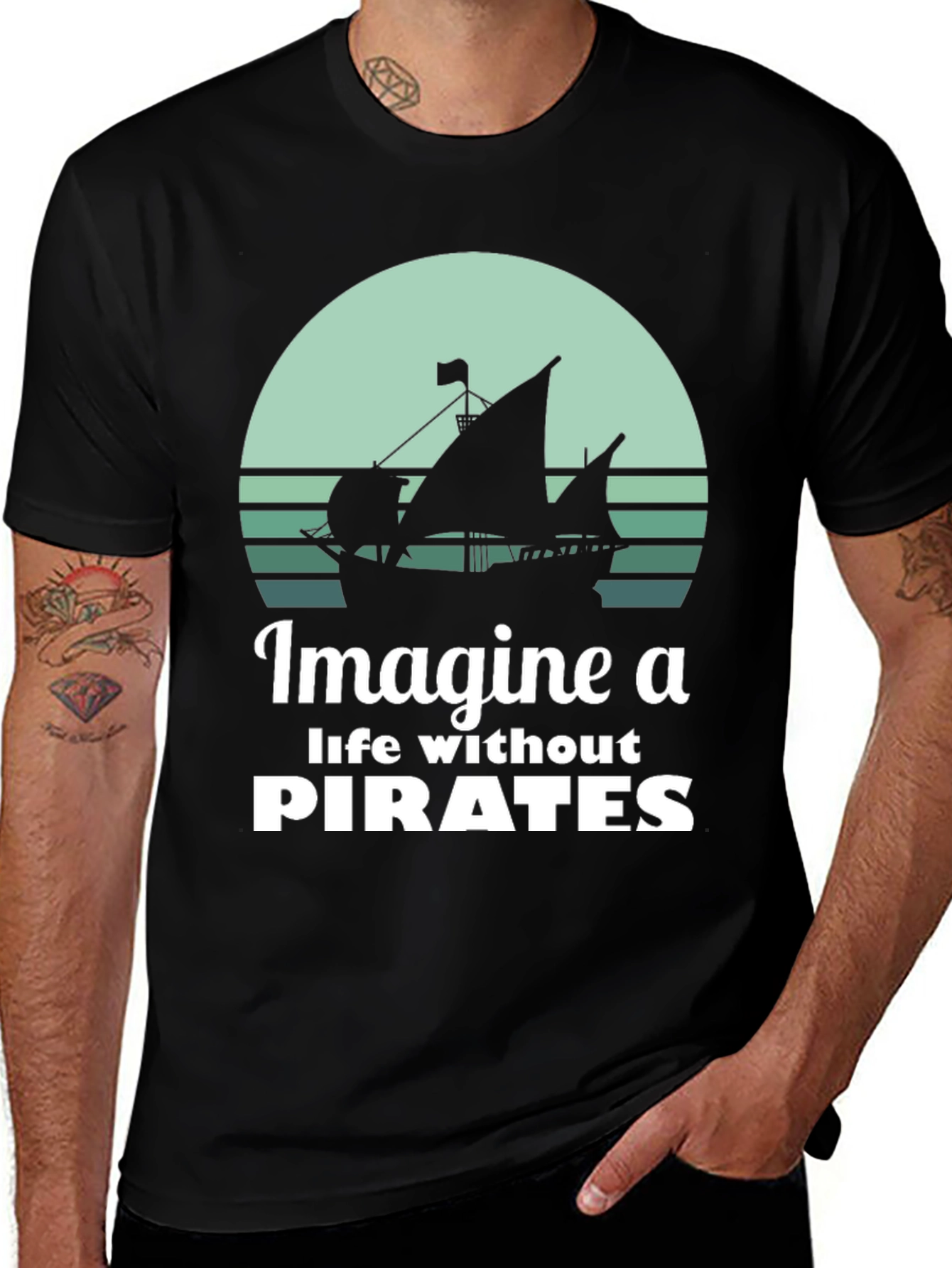 Imagine A Life Without Pirates Graphic Tee