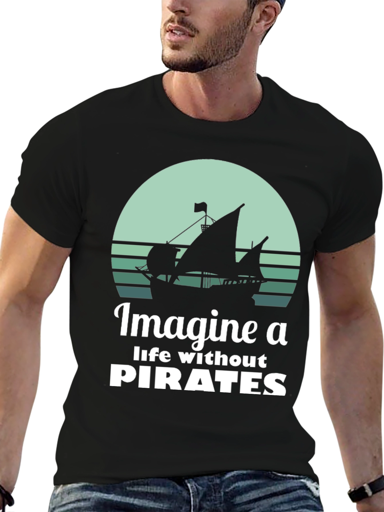 Imagine A Life Without Pirates Graphic Tee