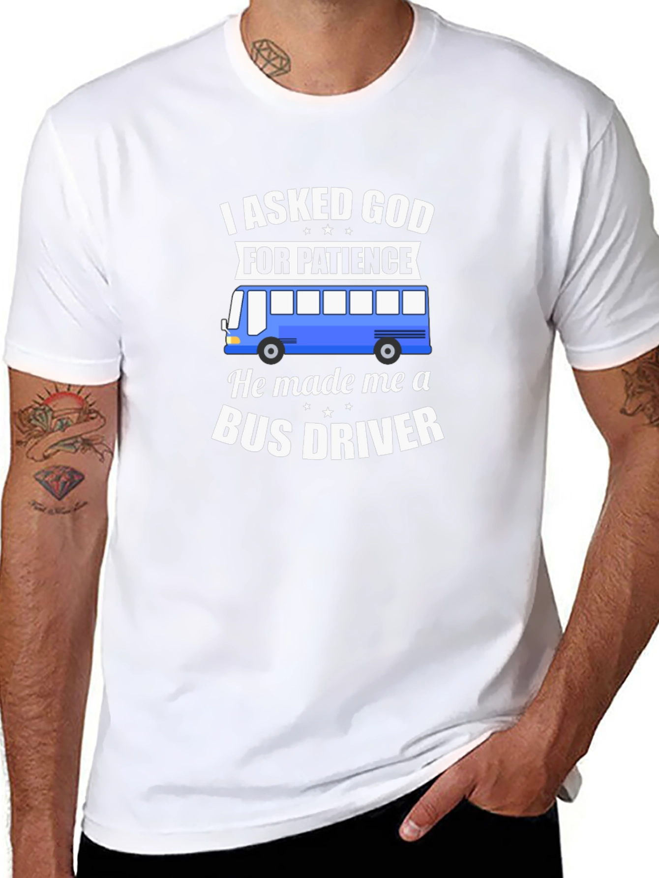 Funny Bus Driver Graphic T-Shirt