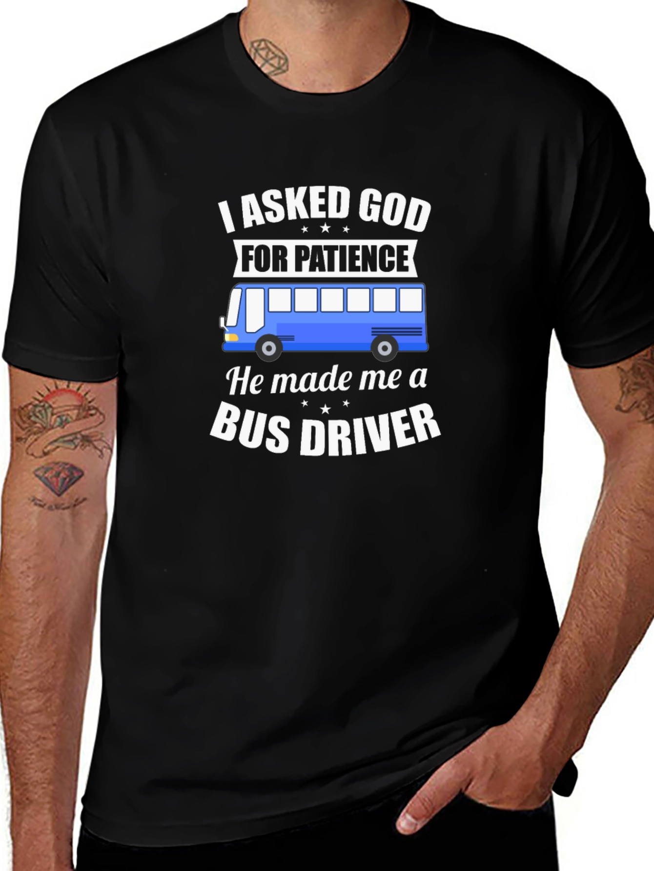 Funny Bus Driver Graphic T-Shirt