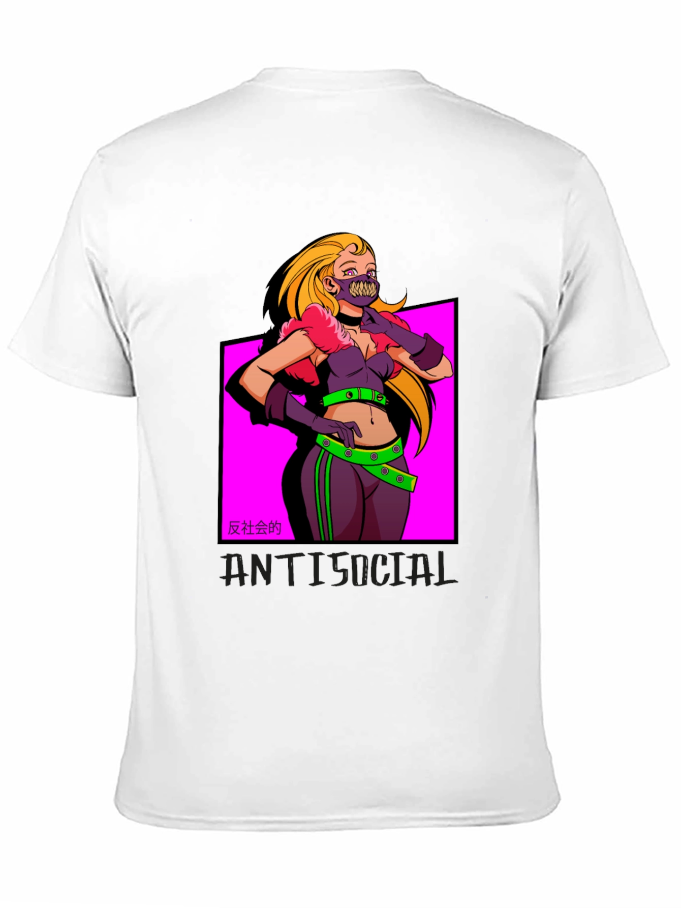 Edgy Anti-Social Graphic Tee