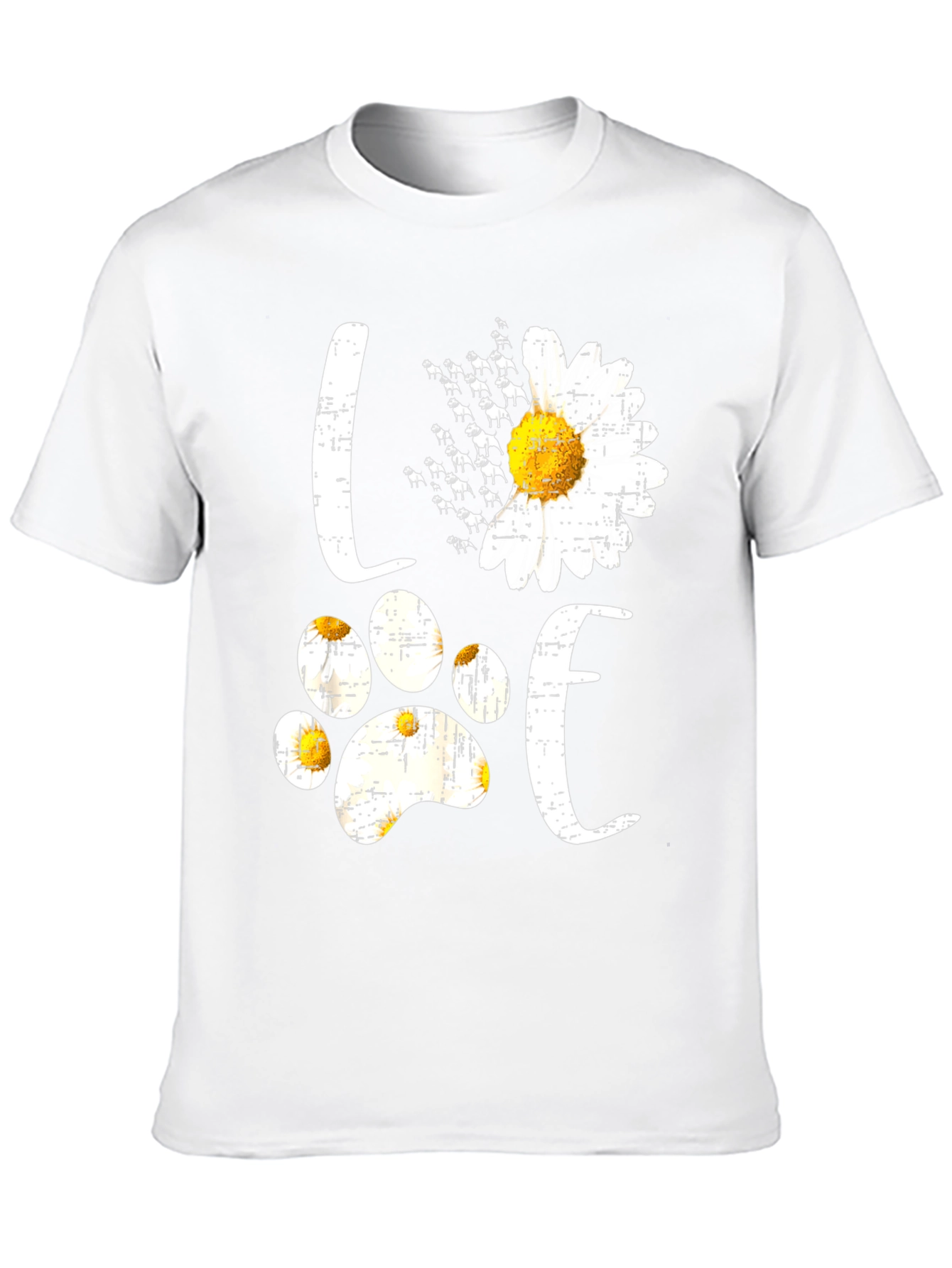 Love Dog Daisy T-Shirt - Black