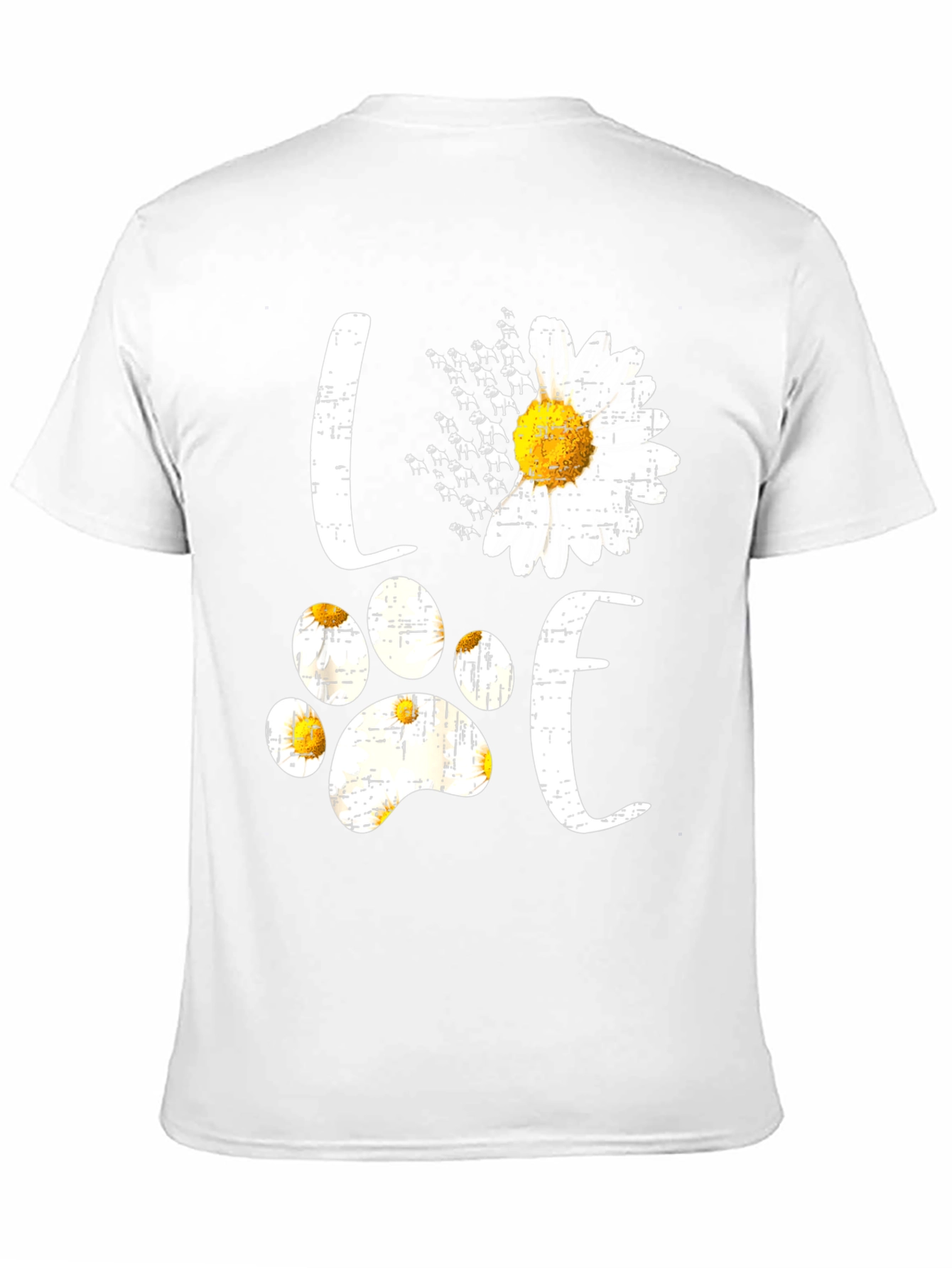 Love Dog Daisy T-Shirt - Black