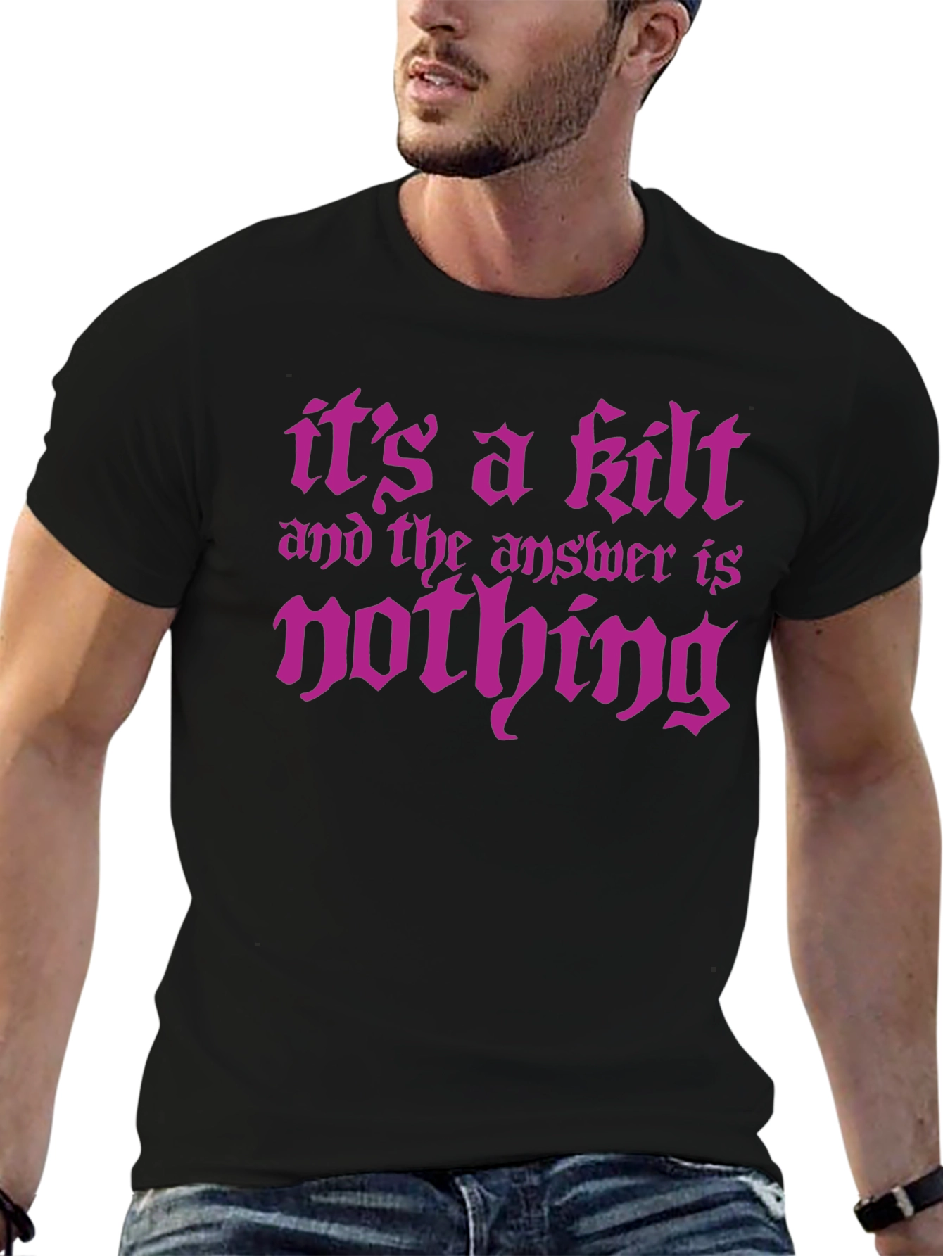 Humorous Kilt T-Shirt - Its a Kilt!