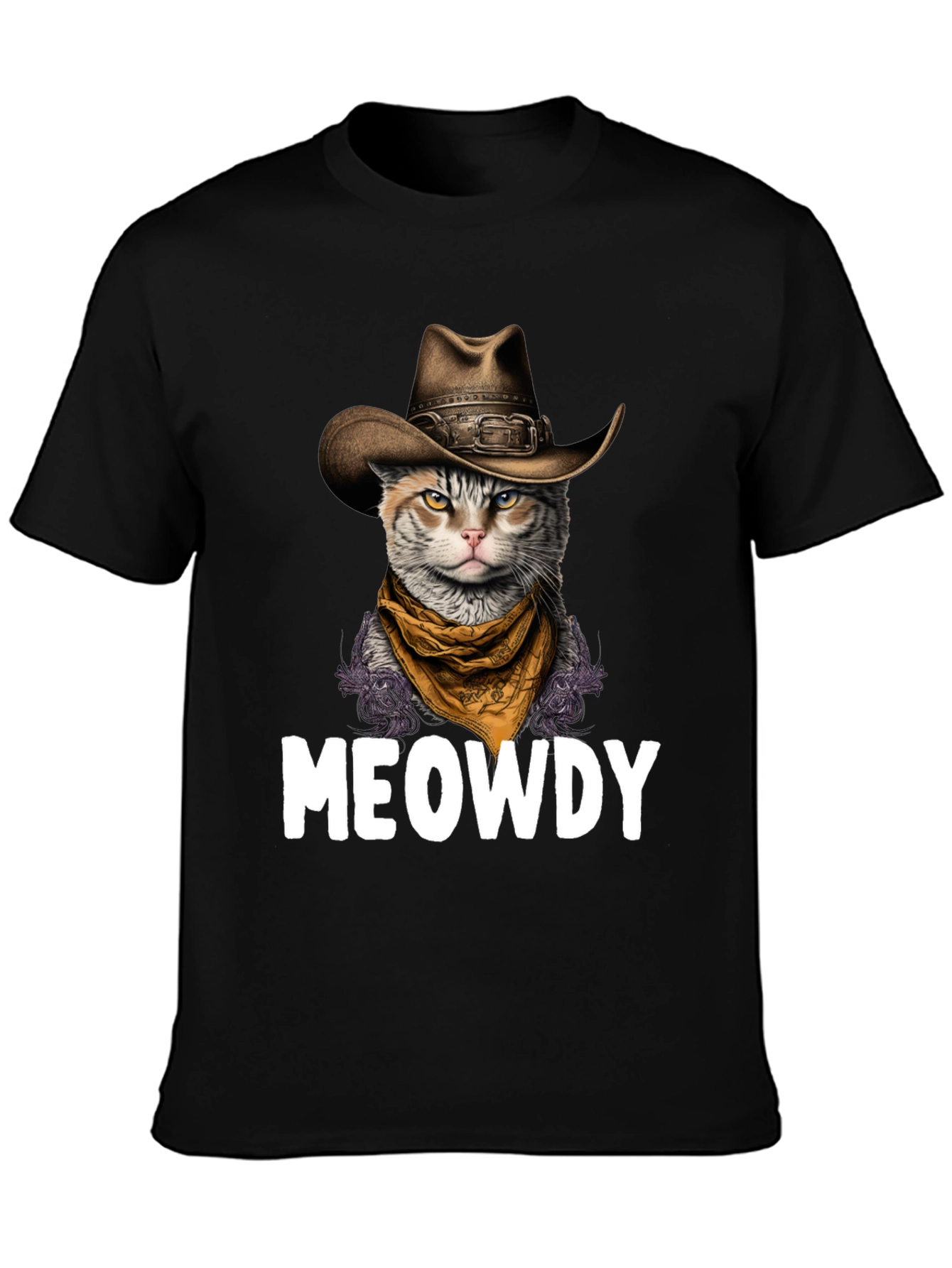 Meowdy Cat Cowboy T-Shirt