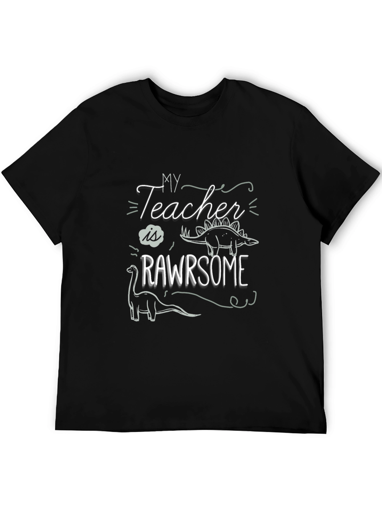 My Teacher is RAWRsome T-Shirt - Dinosaur Tee
