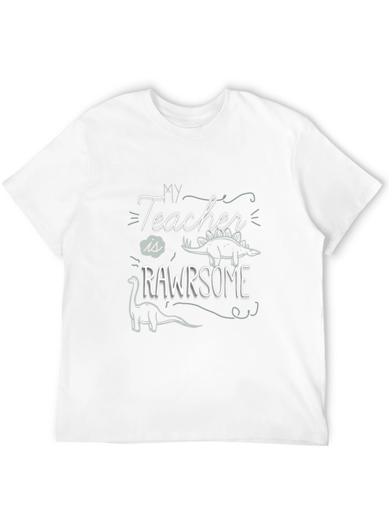 My Teacher is RAWRsome T-Shirt - Dinosaur Tee