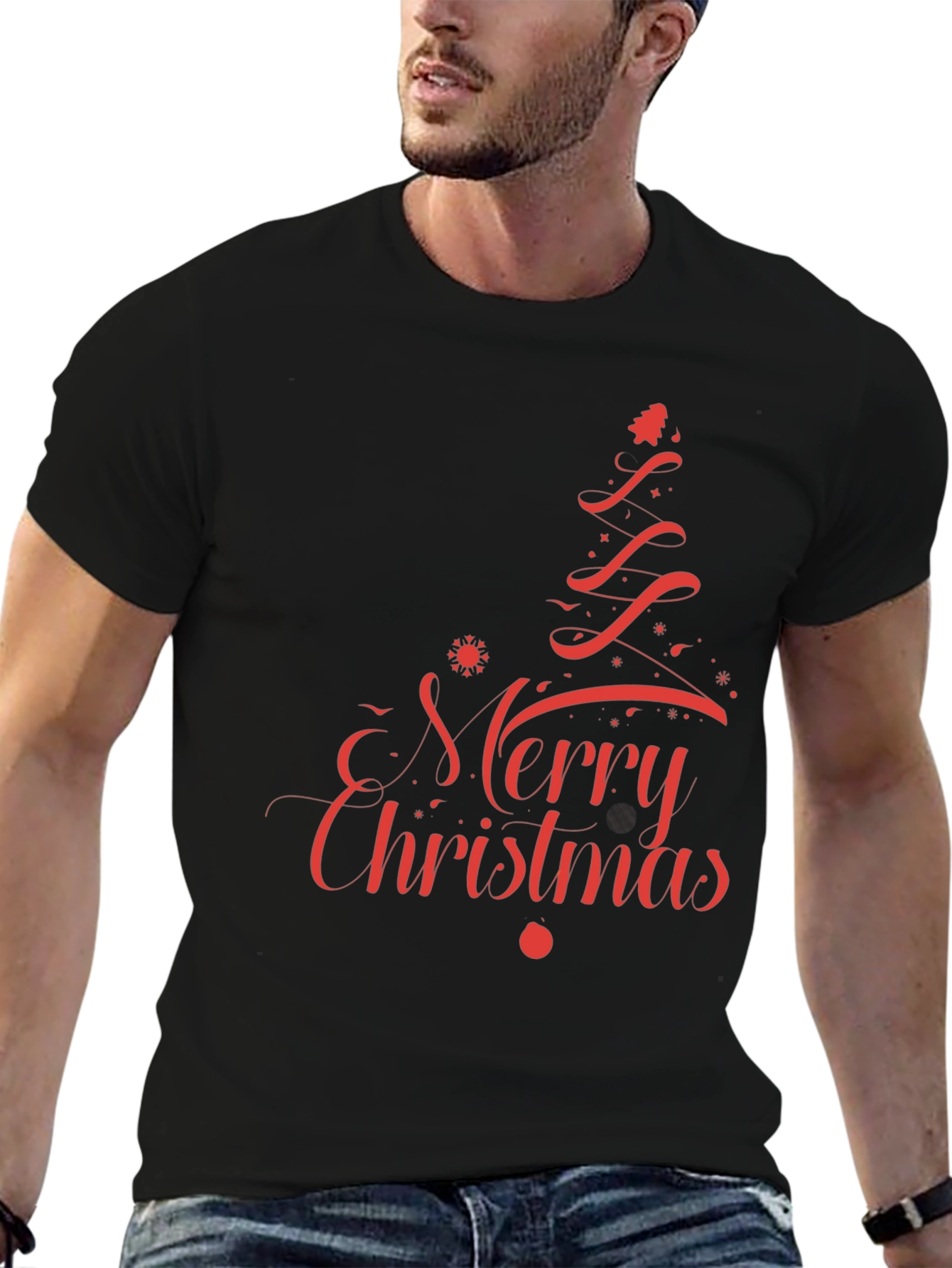 Merry Christmas Graphic Tee - Holiday T-Shirt