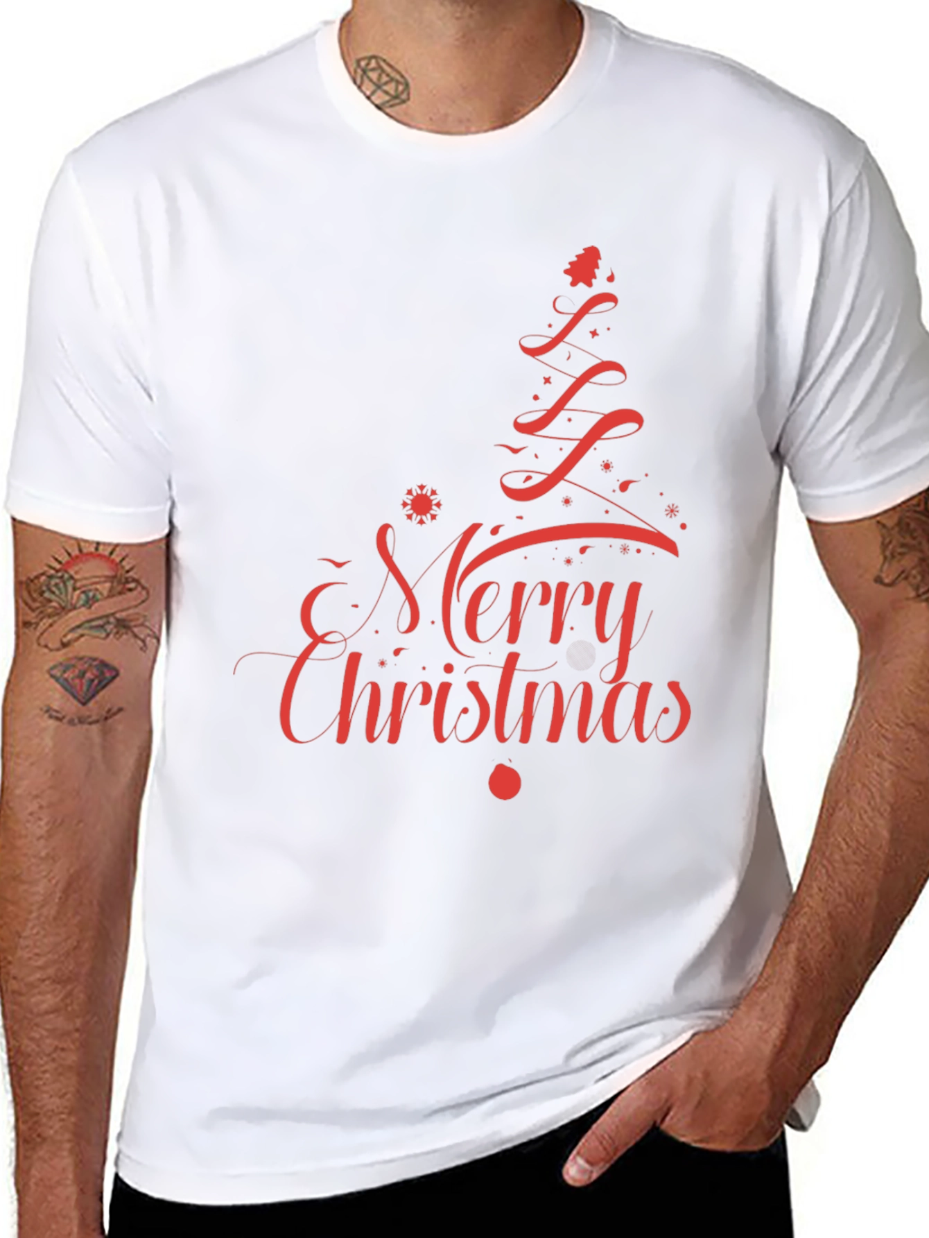 Merry Christmas Graphic Tee - Holiday T-Shirt