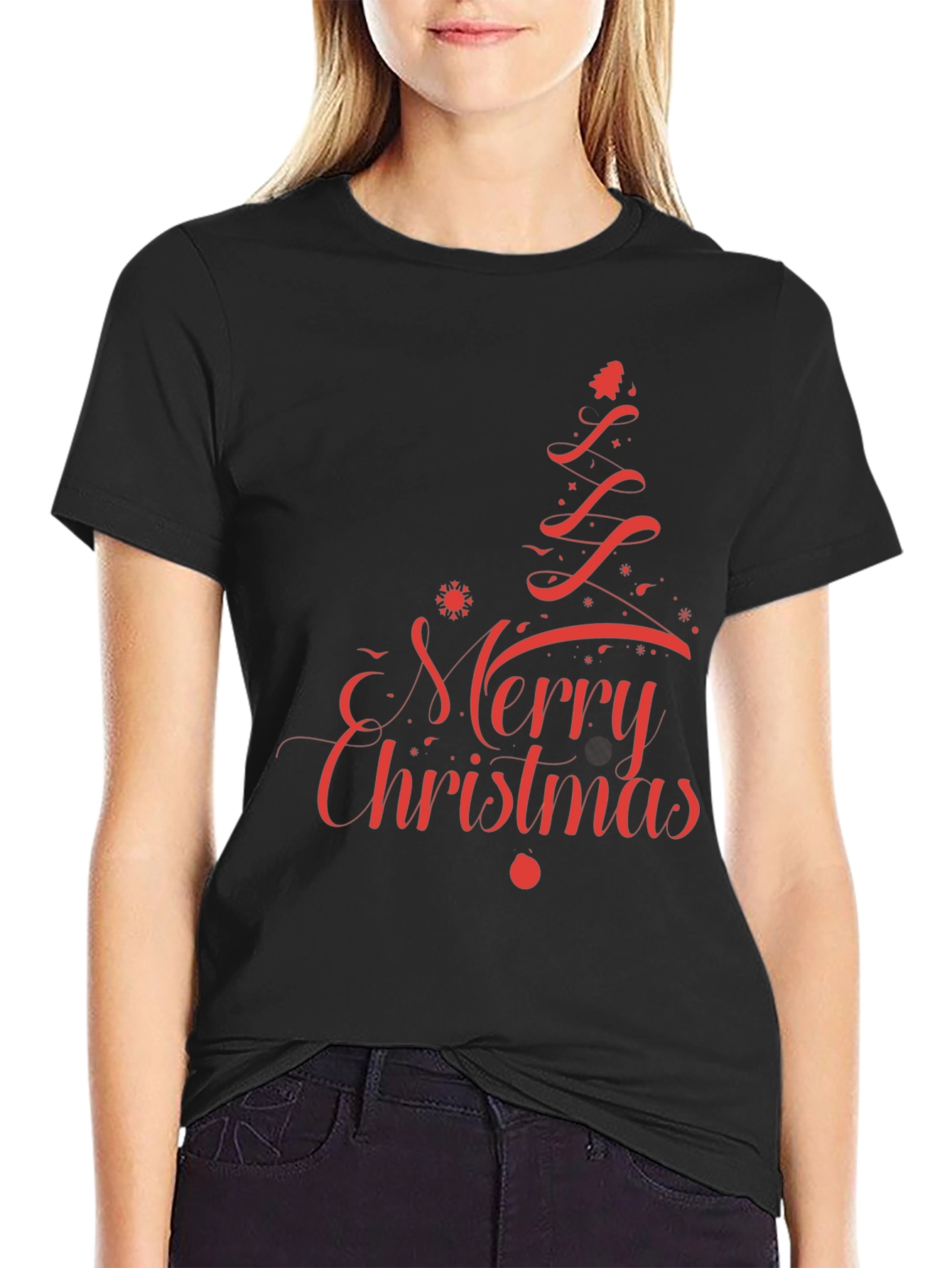 Merry Christmas Graphic Tee - Holiday T-Shirt