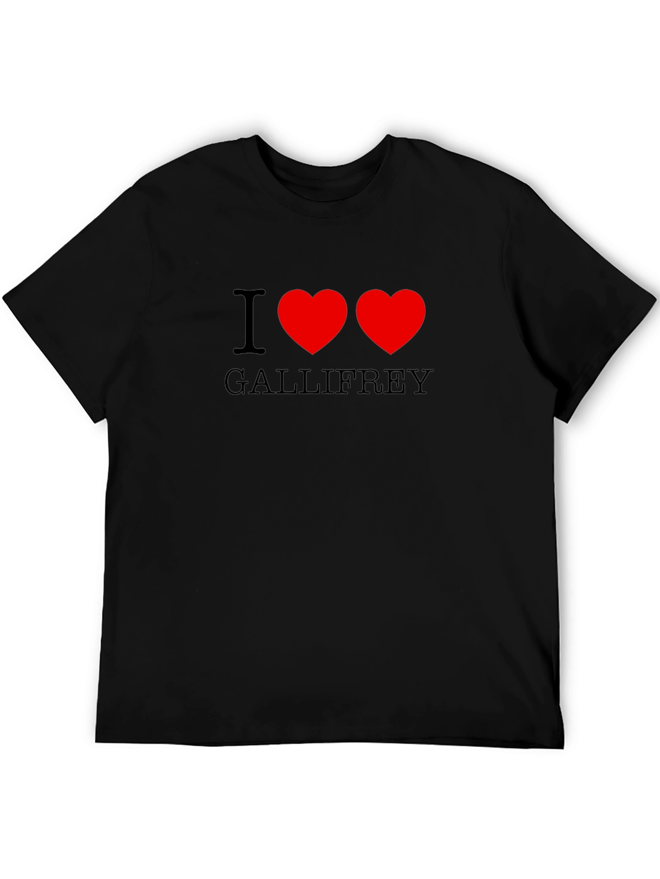 I Heart Gallifrey Black T-Shirt