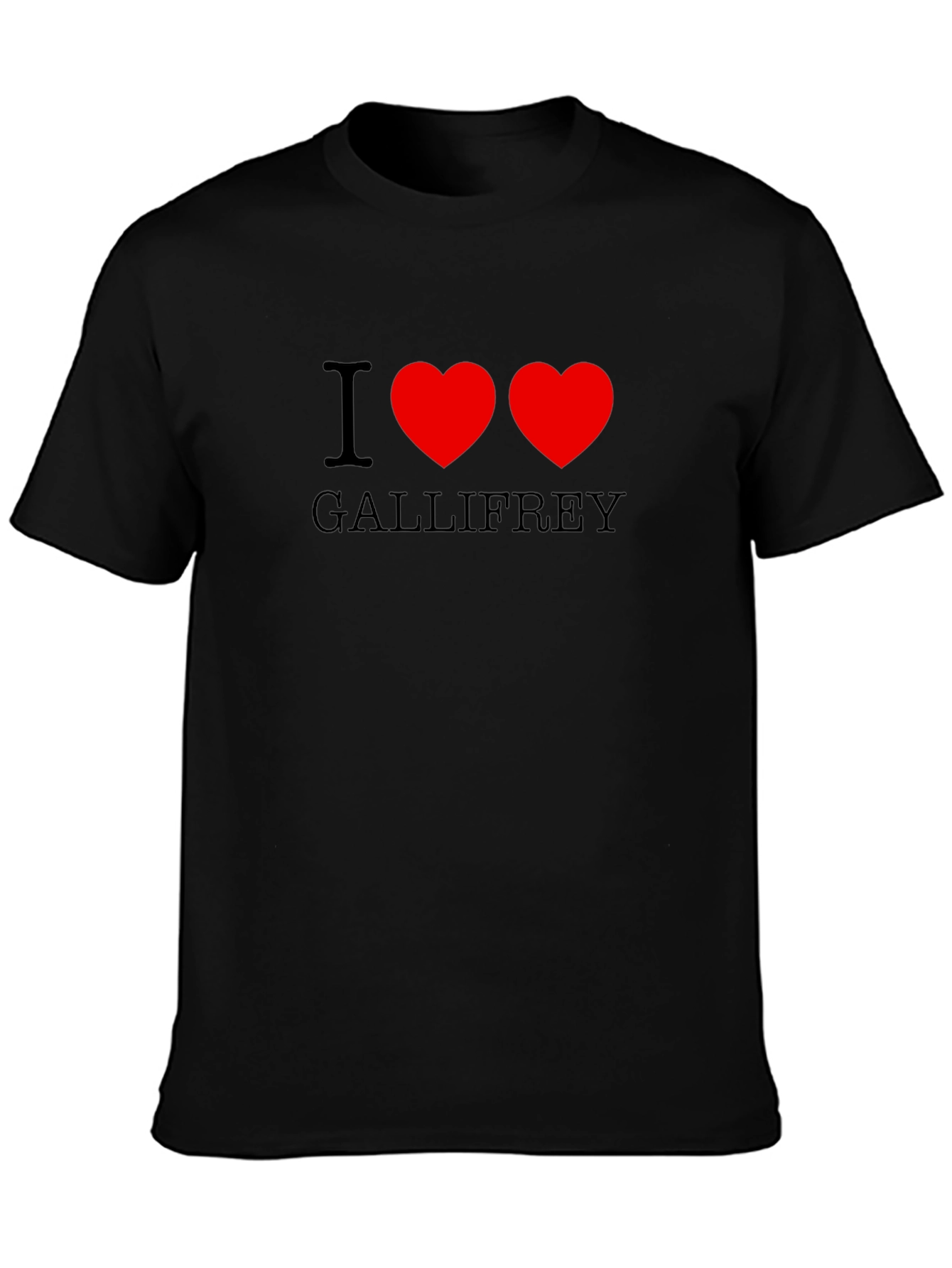 I Heart Gallifrey Black T-Shirt
