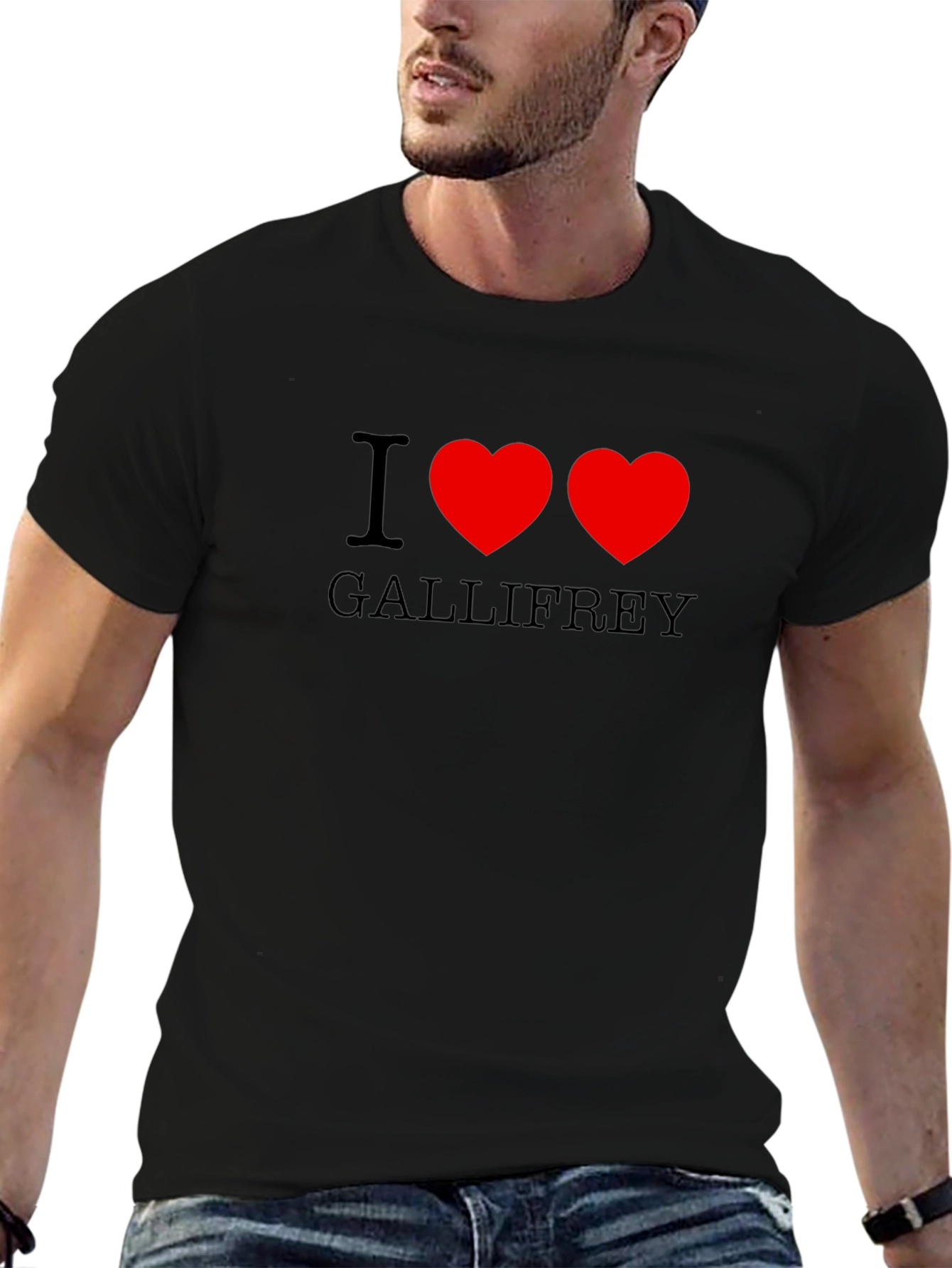 I Heart Gallifrey Black T-Shirt