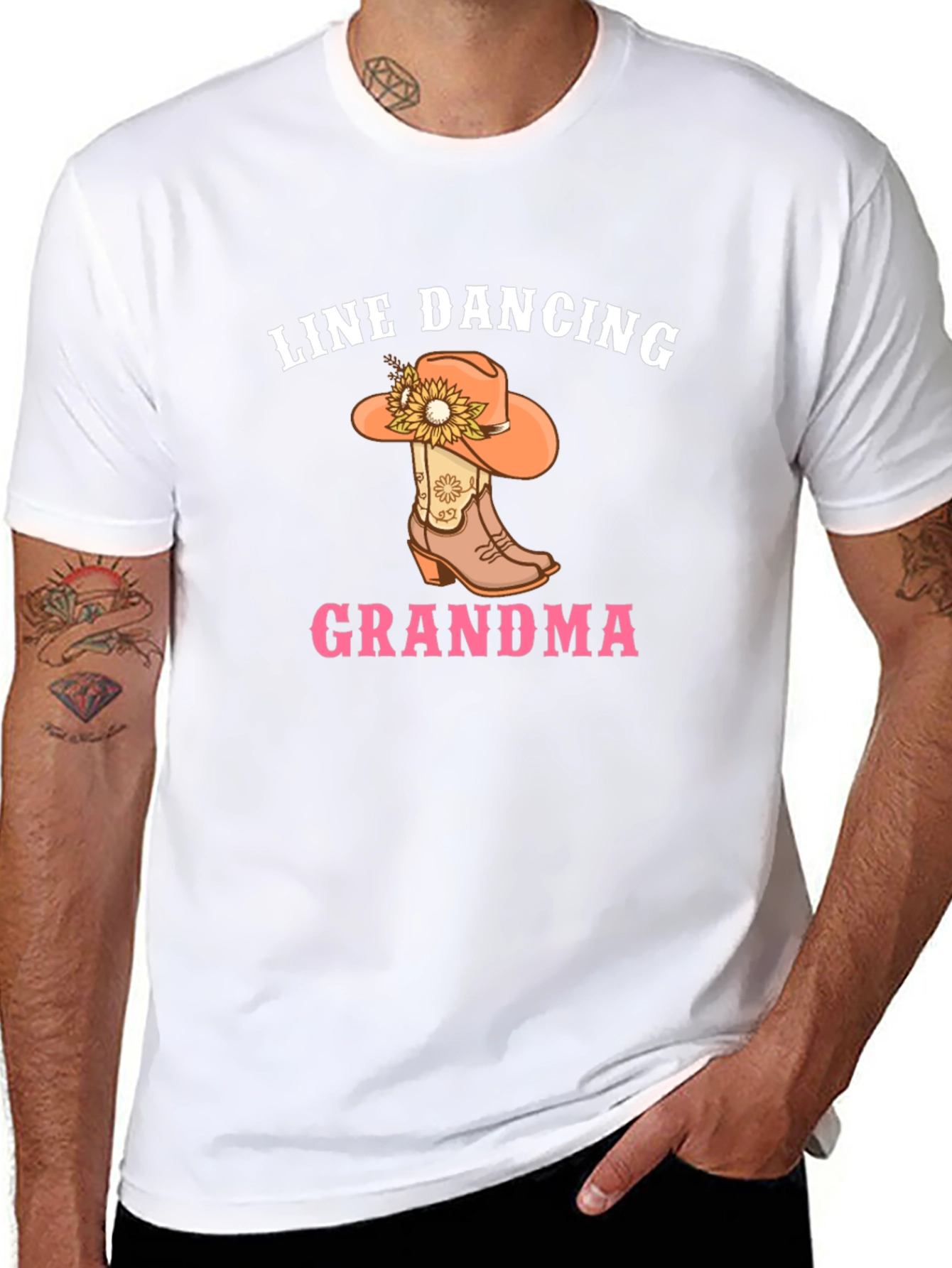 Line Dancing Grandma Graphic Tee