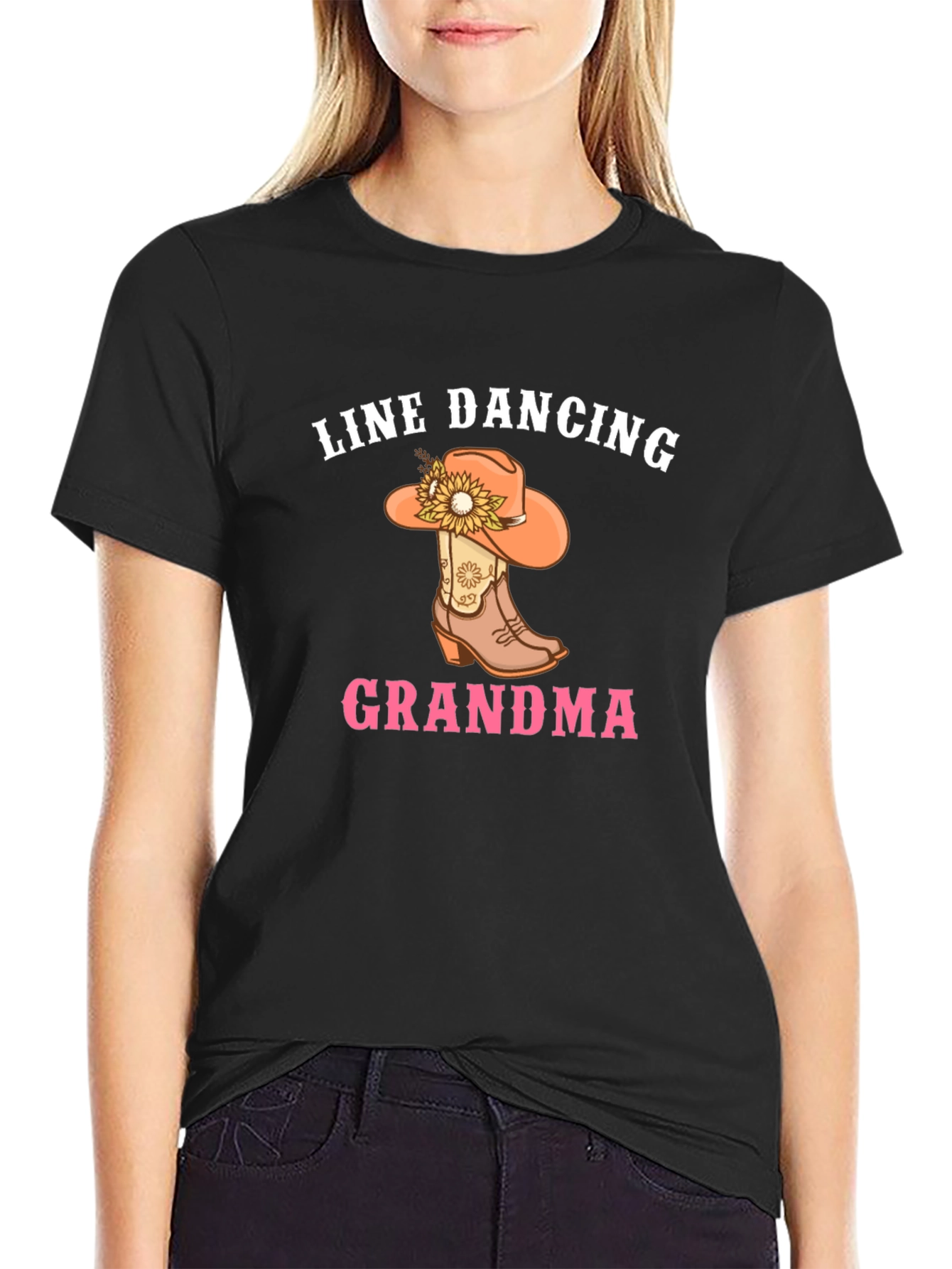 Line Dancing Grandma Graphic Tee