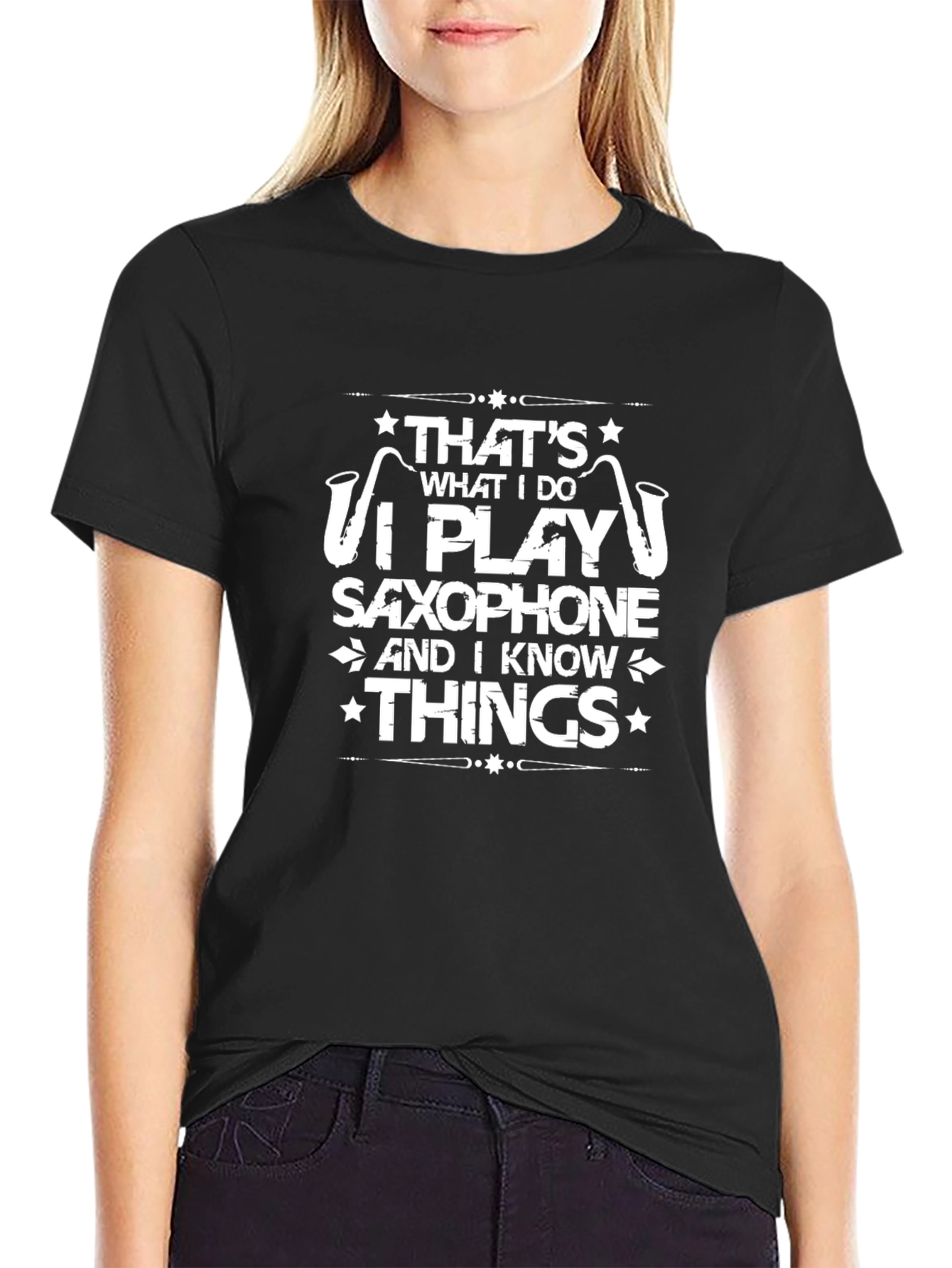 Saxophone Player T-Shirt - I Know Things