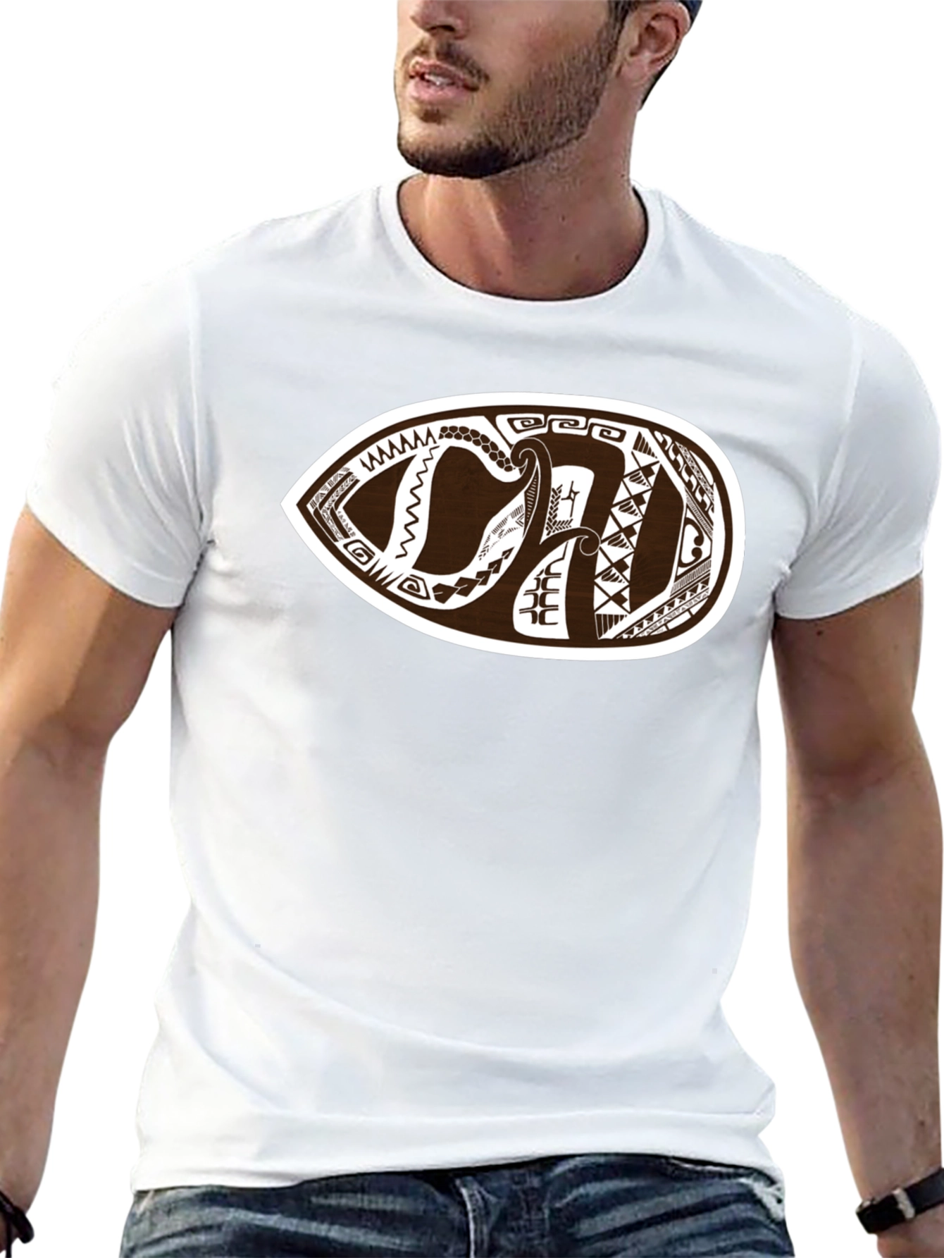Tribal Tattoo Graphic Black T-Shirt