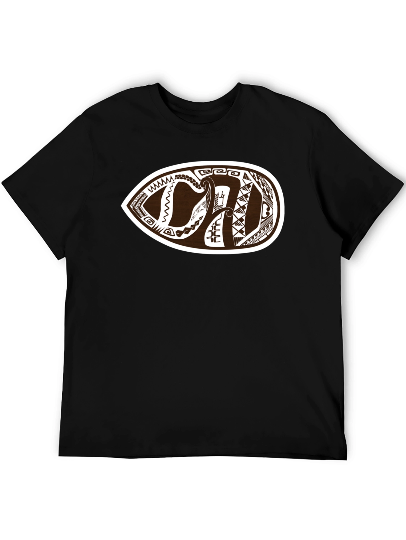 Tribal Tattoo Graphic Black T-Shirt