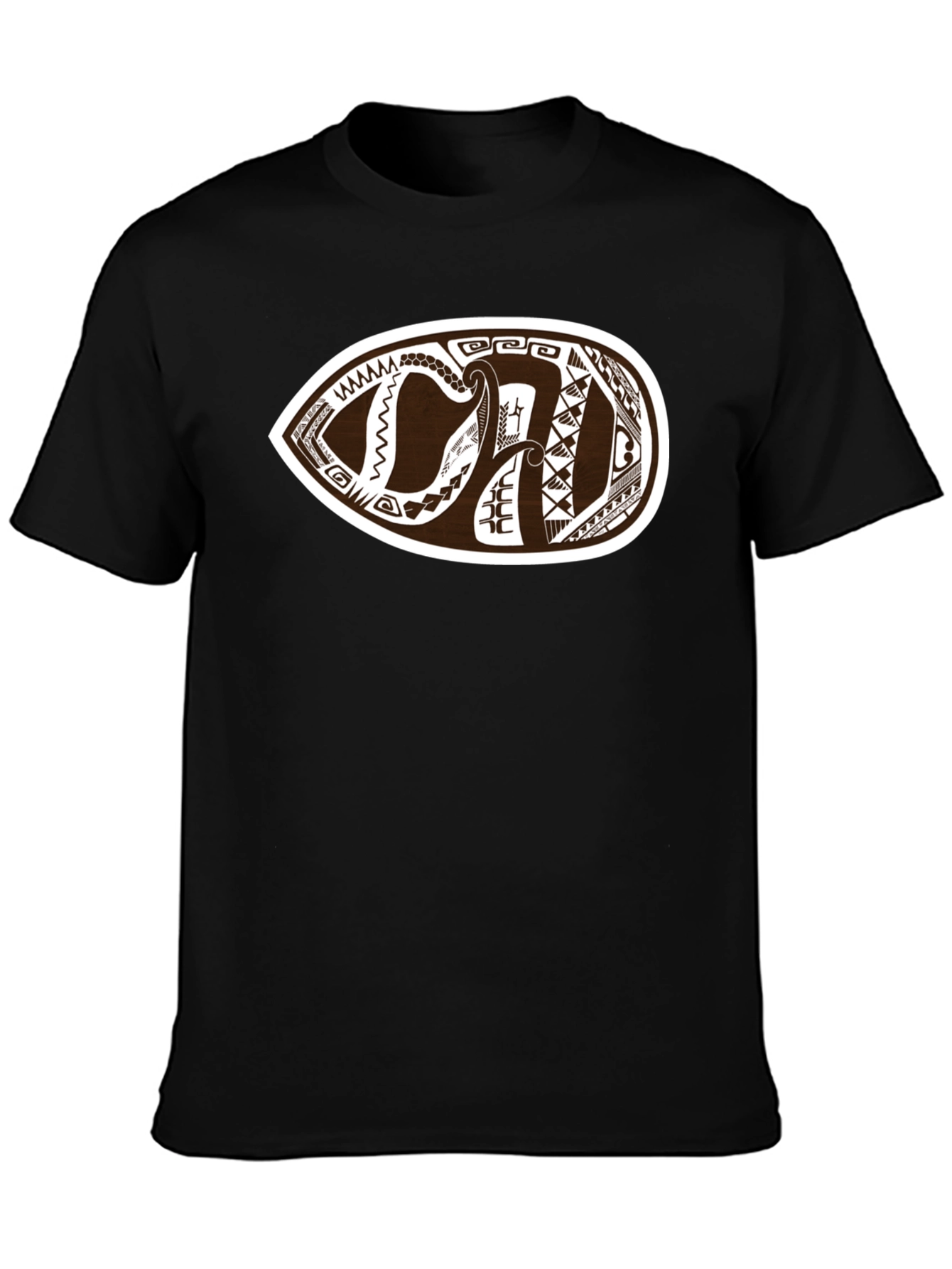 Tribal Tattoo Graphic Black T-Shirt