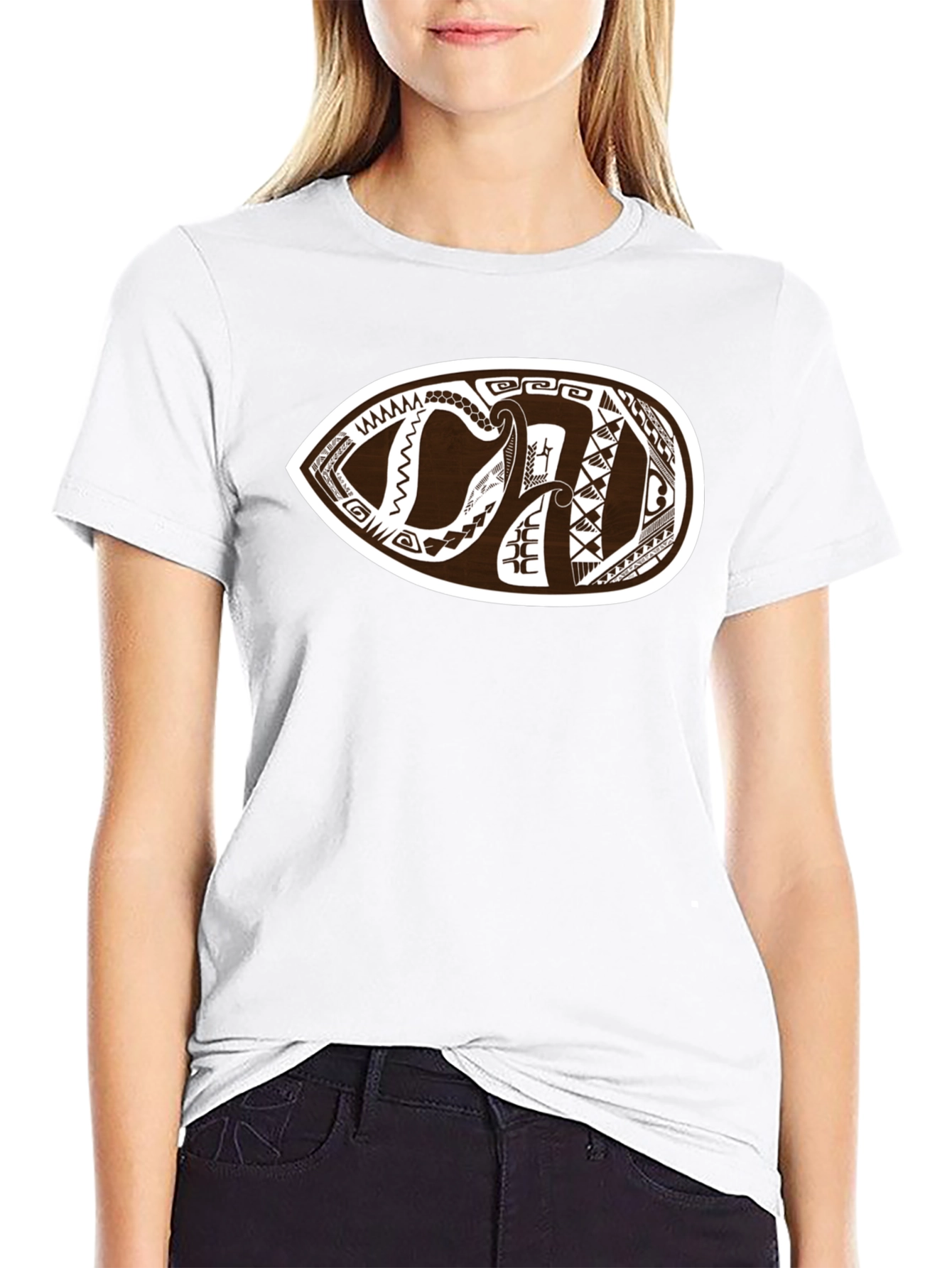 Tribal Tattoo Graphic Black T-Shirt