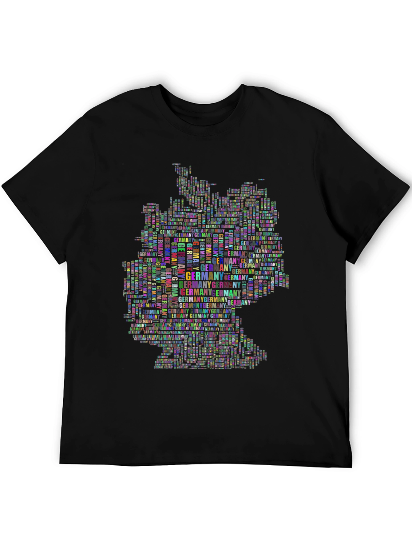 Germany Map Word Art T-Shirt