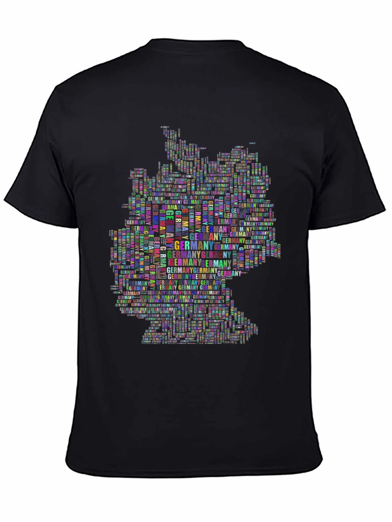 Germany Map Word Art T-Shirt
