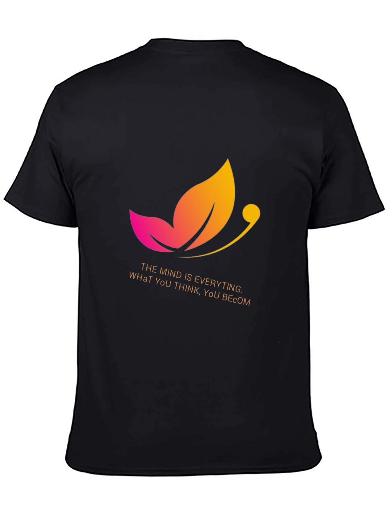 Mindset Graphic Tee: Inspirational Butterfly Design