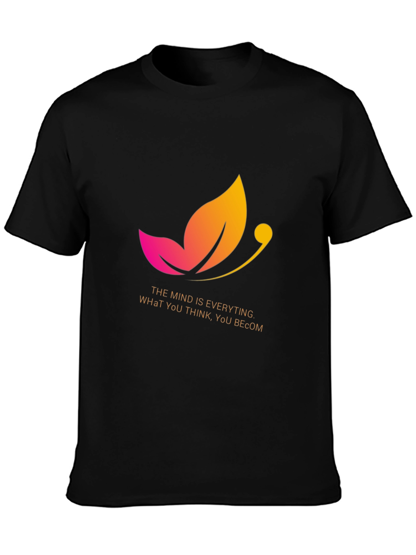 Mindset Graphic Tee: Inspirational Butterfly Design