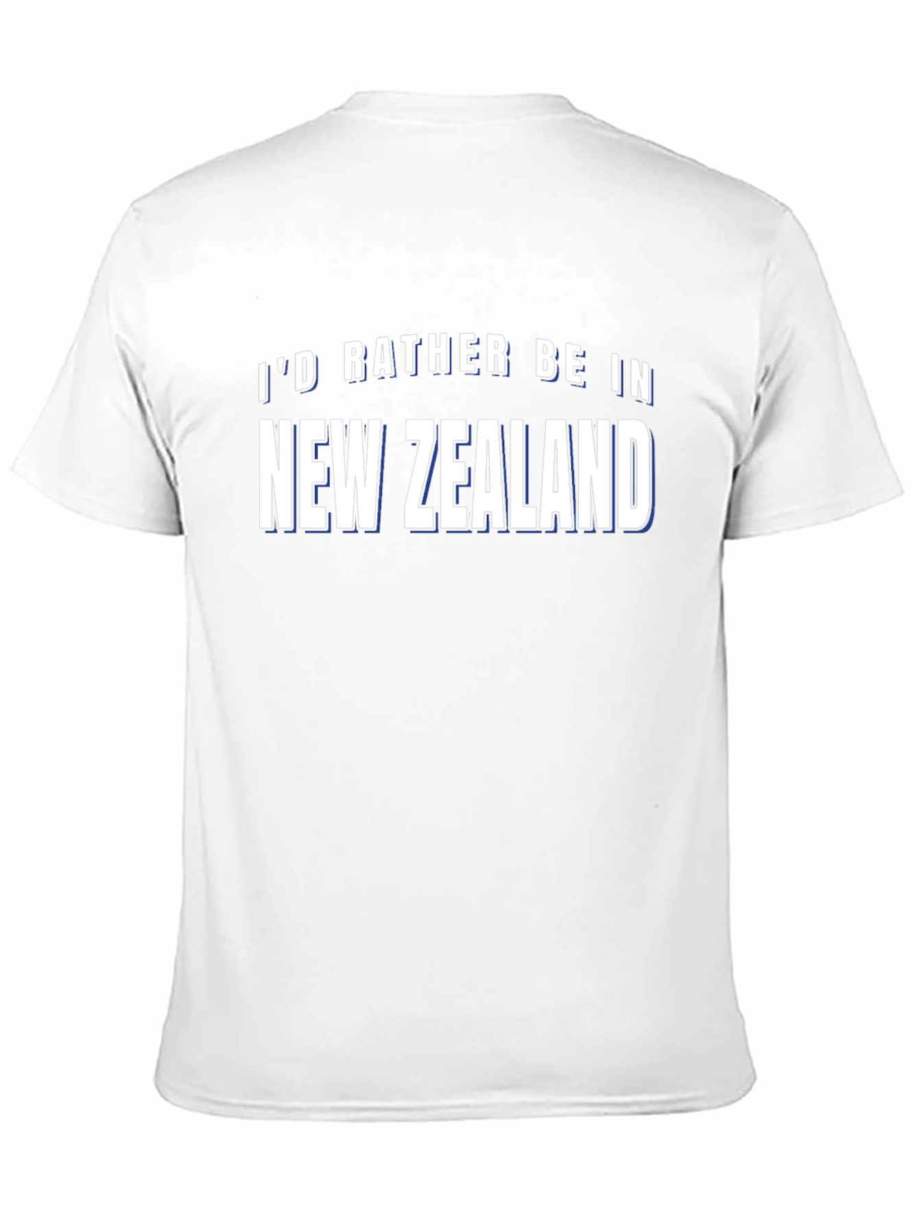 Id Rather Be In New Zealand Black T-Shirt