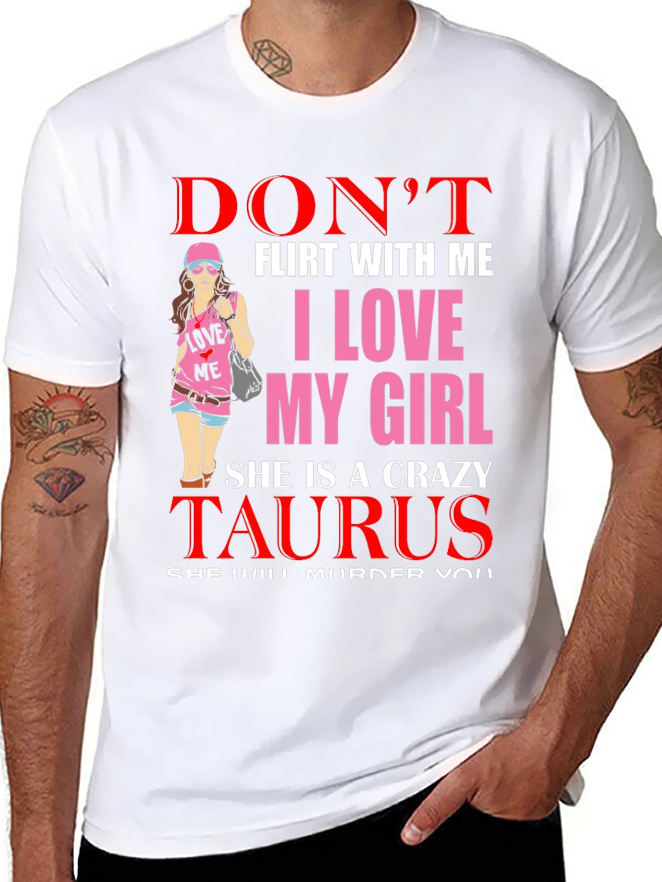 Crazy Taurus Girlfriend Graphic Tee