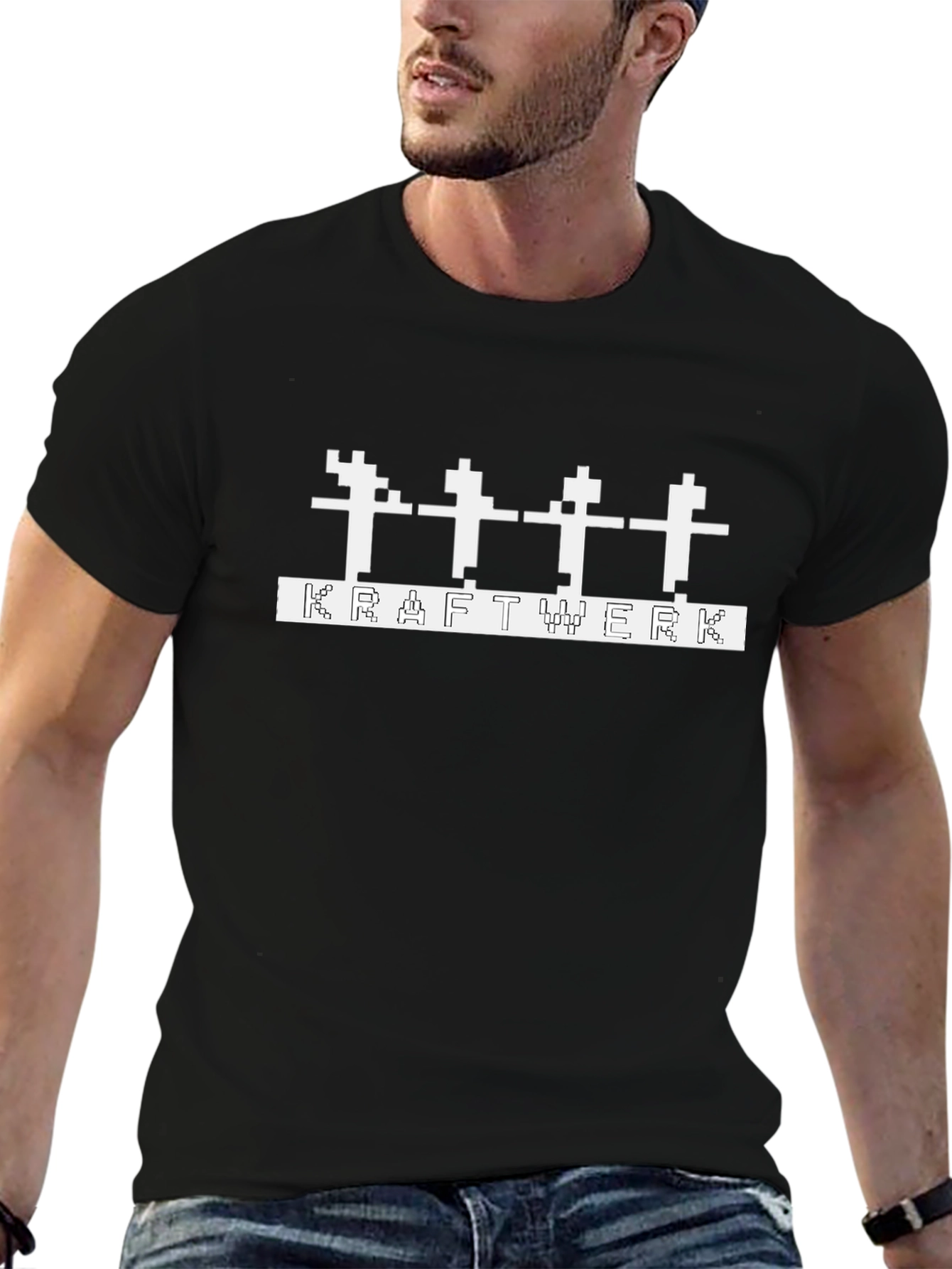 Kraftwerk Retro Graphic Black T-Shirt