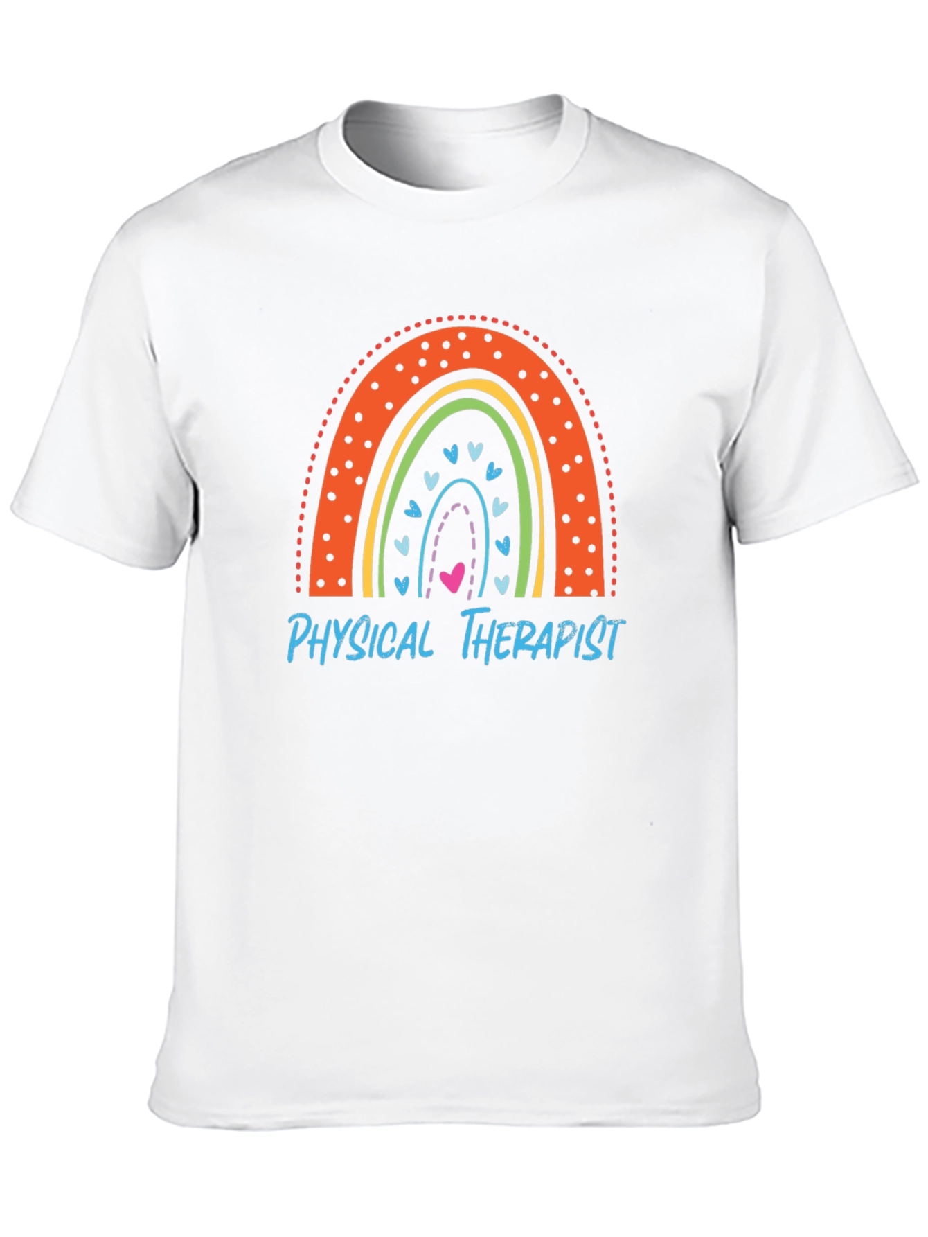 Physical Therapist Rainbow Graphic Tee