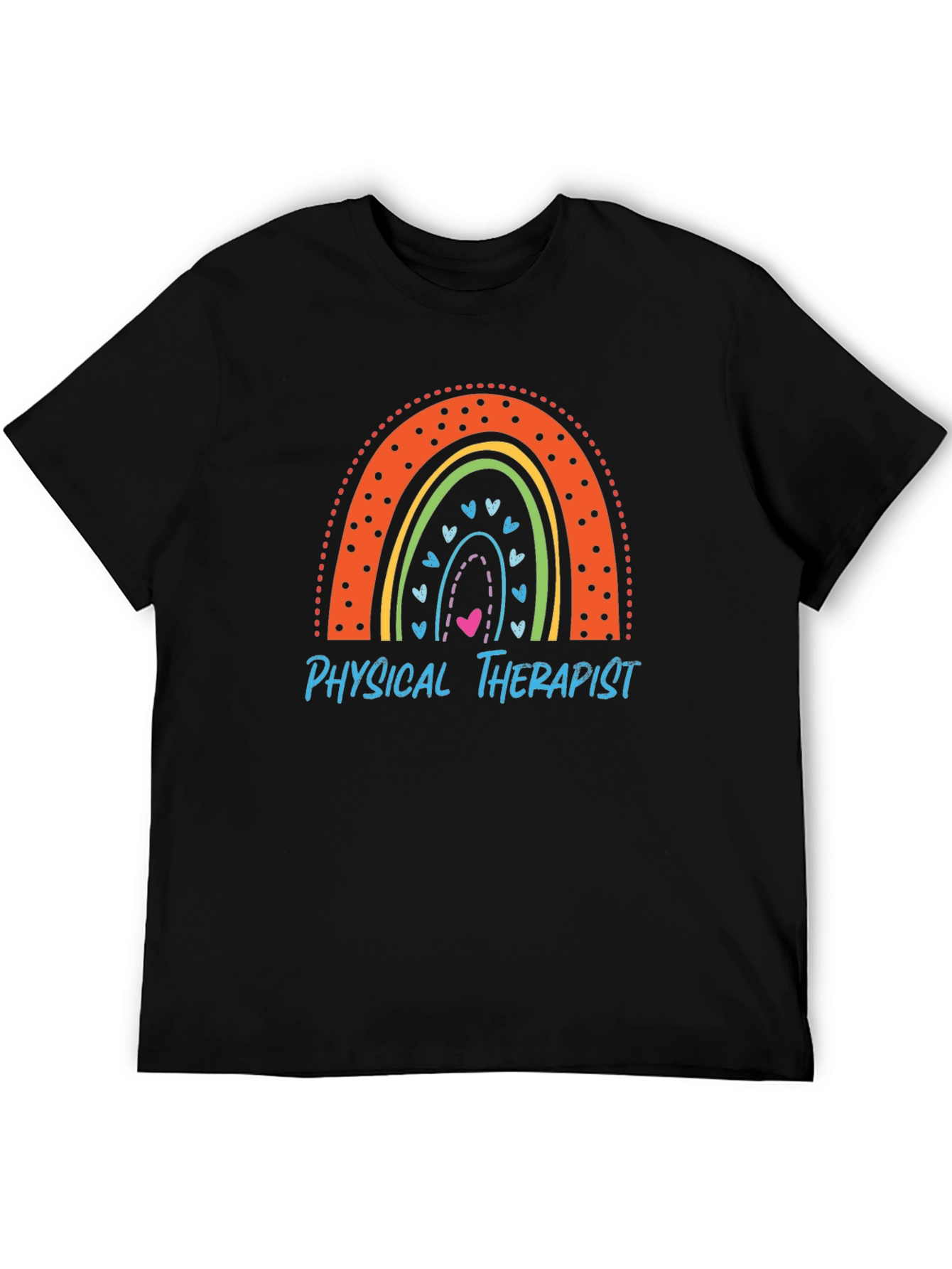 Physical Therapist Rainbow Graphic Tee