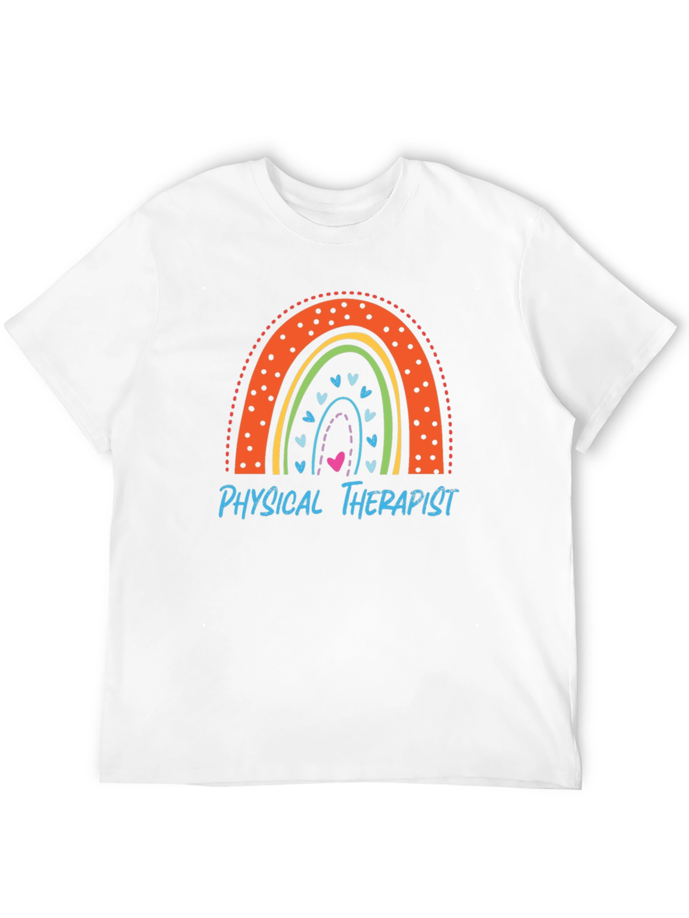 Physical Therapist Rainbow Graphic Tee