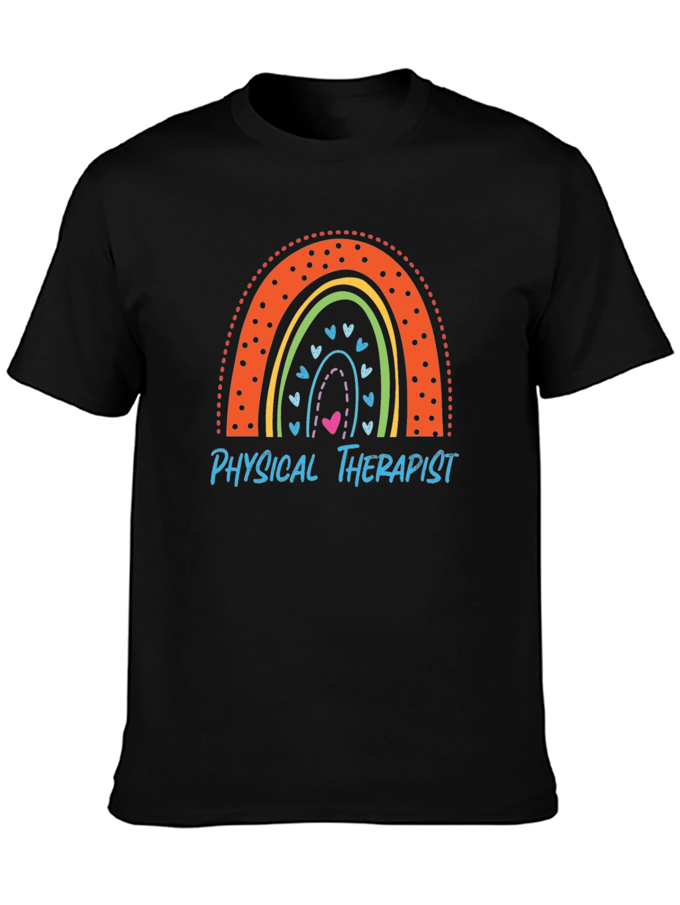 Physical Therapist Rainbow Graphic Tee