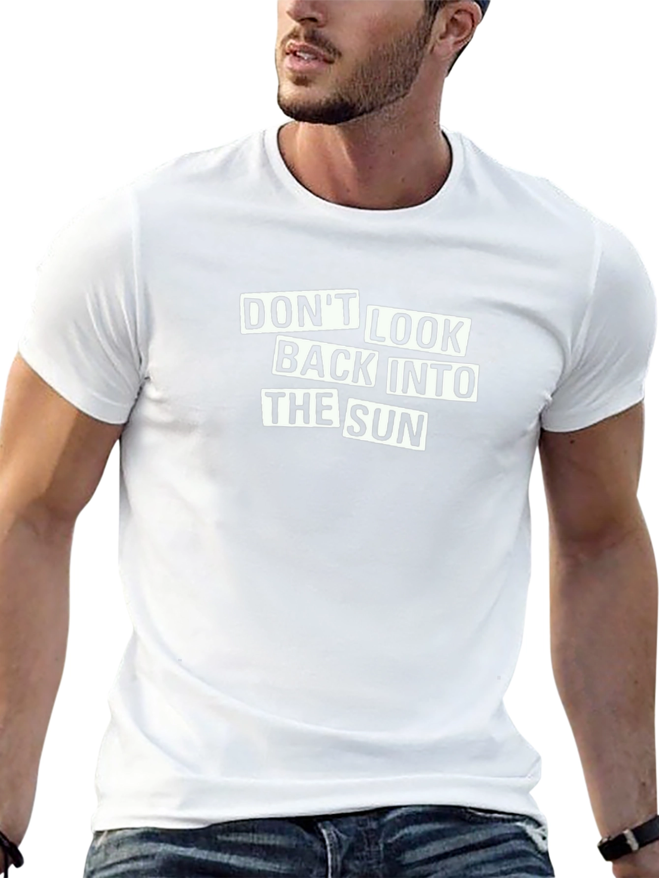 Dont Look Back T-Shirt - Black Graphic Tee