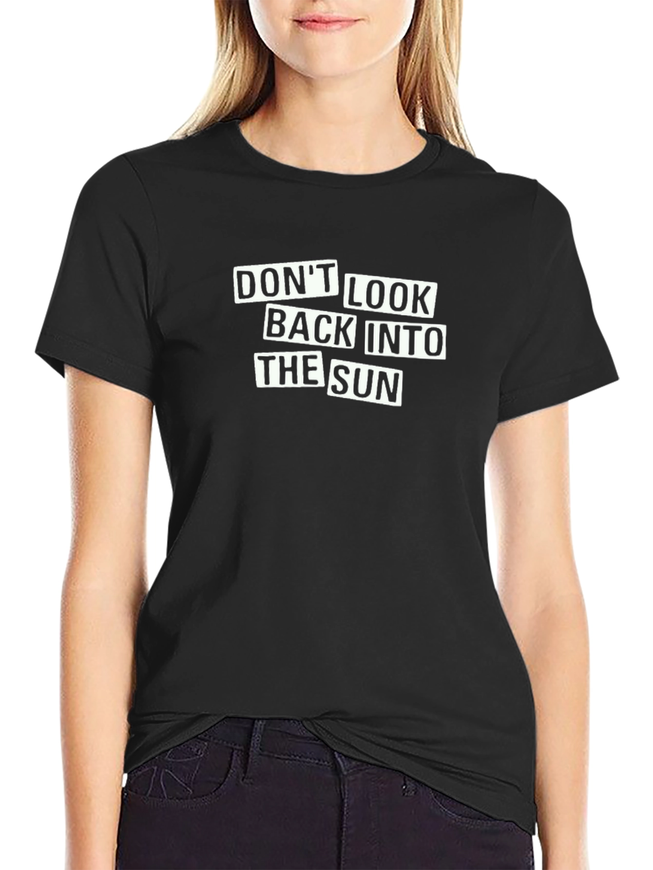 Dont Look Back T-Shirt - Black Graphic Tee