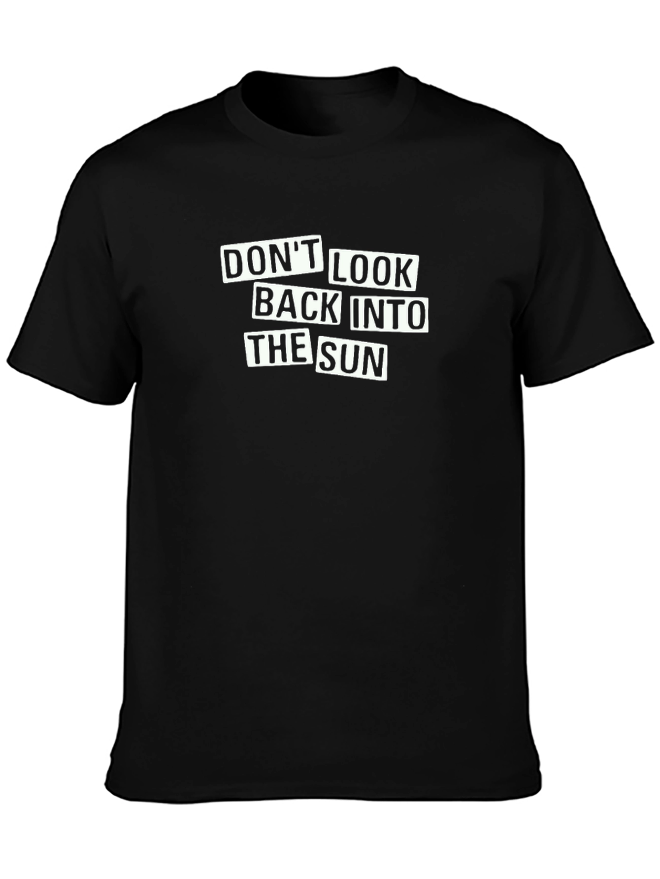 Dont Look Back T-Shirt - Black Graphic Tee