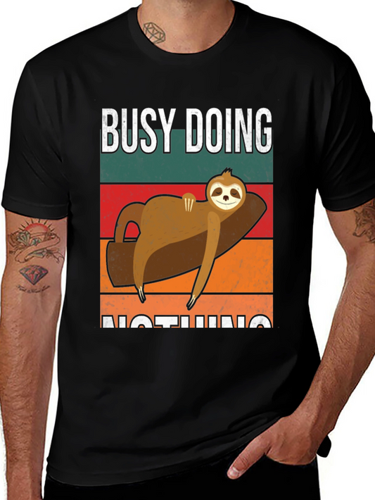 Busy Doing Nothing Sloth T-Shirt