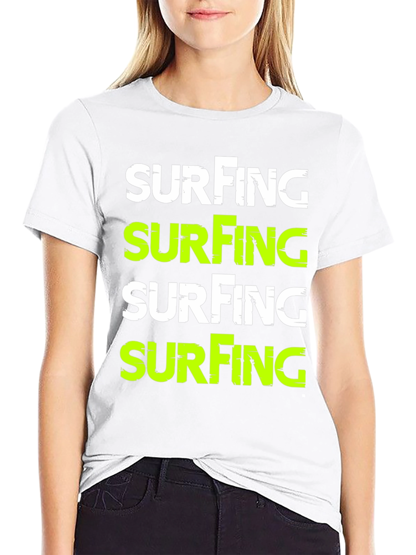 Surfing Graphic Tee - Black T-Shirt