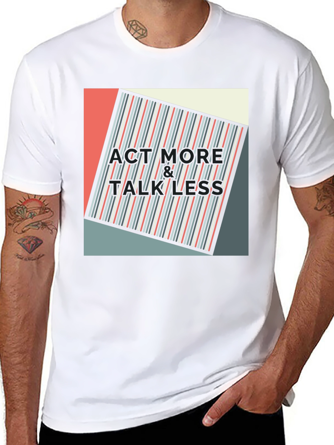 Act More Talk Less Graphic Tee