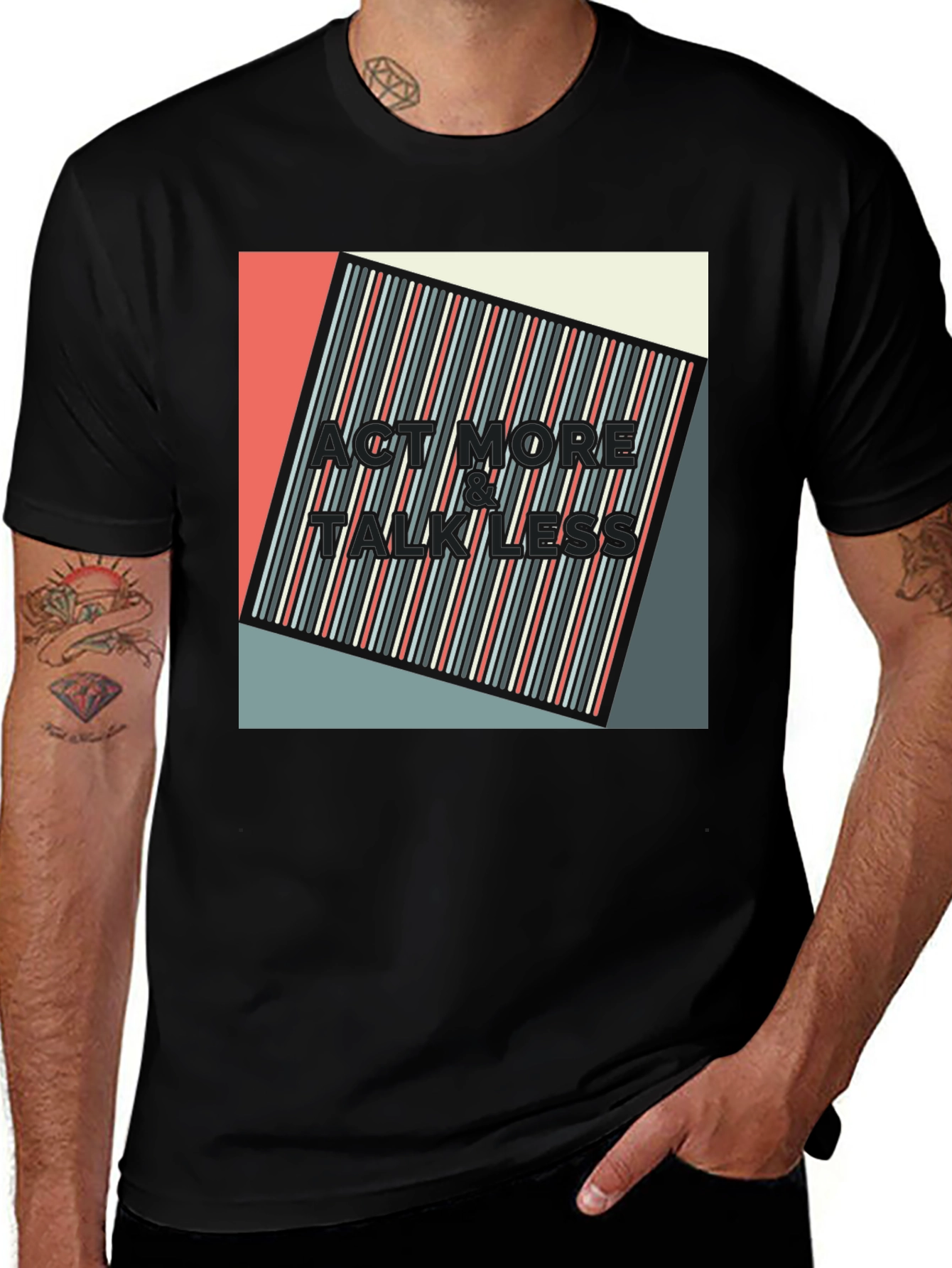 Act More Talk Less Graphic Tee