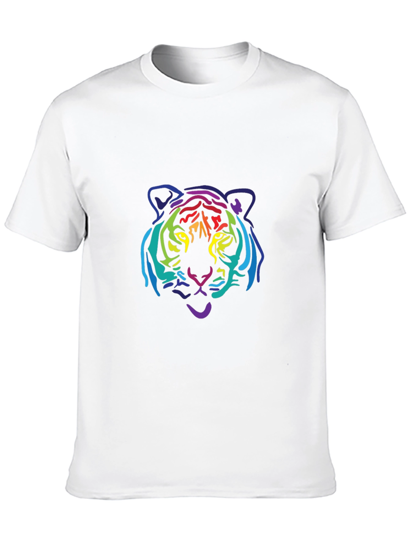 Rainbow Tiger Graphic Tee - Black