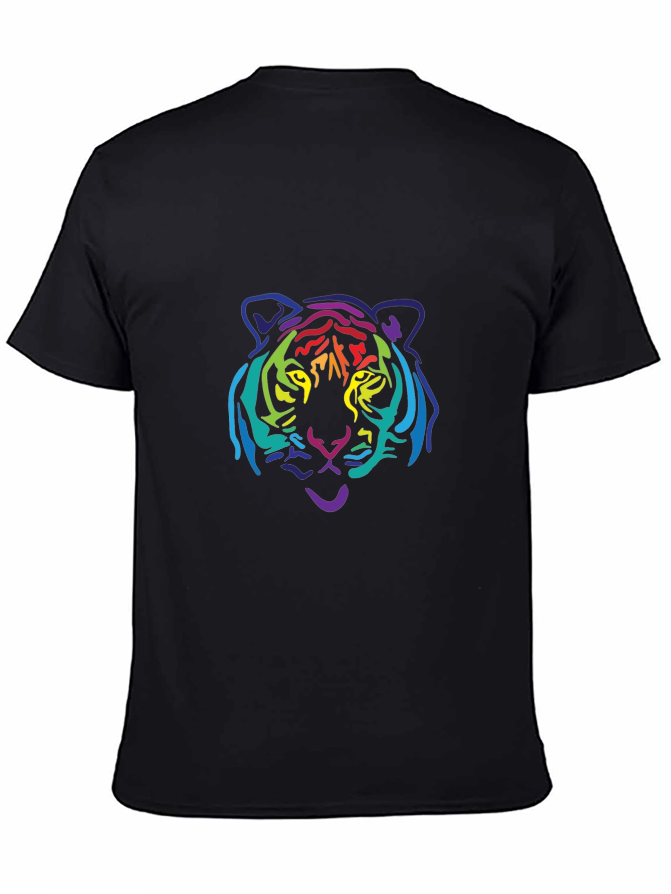 Rainbow Tiger Graphic Tee - Black