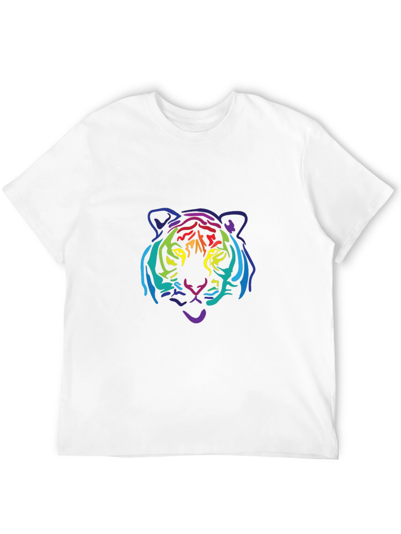 Rainbow Tiger Graphic Tee - Black