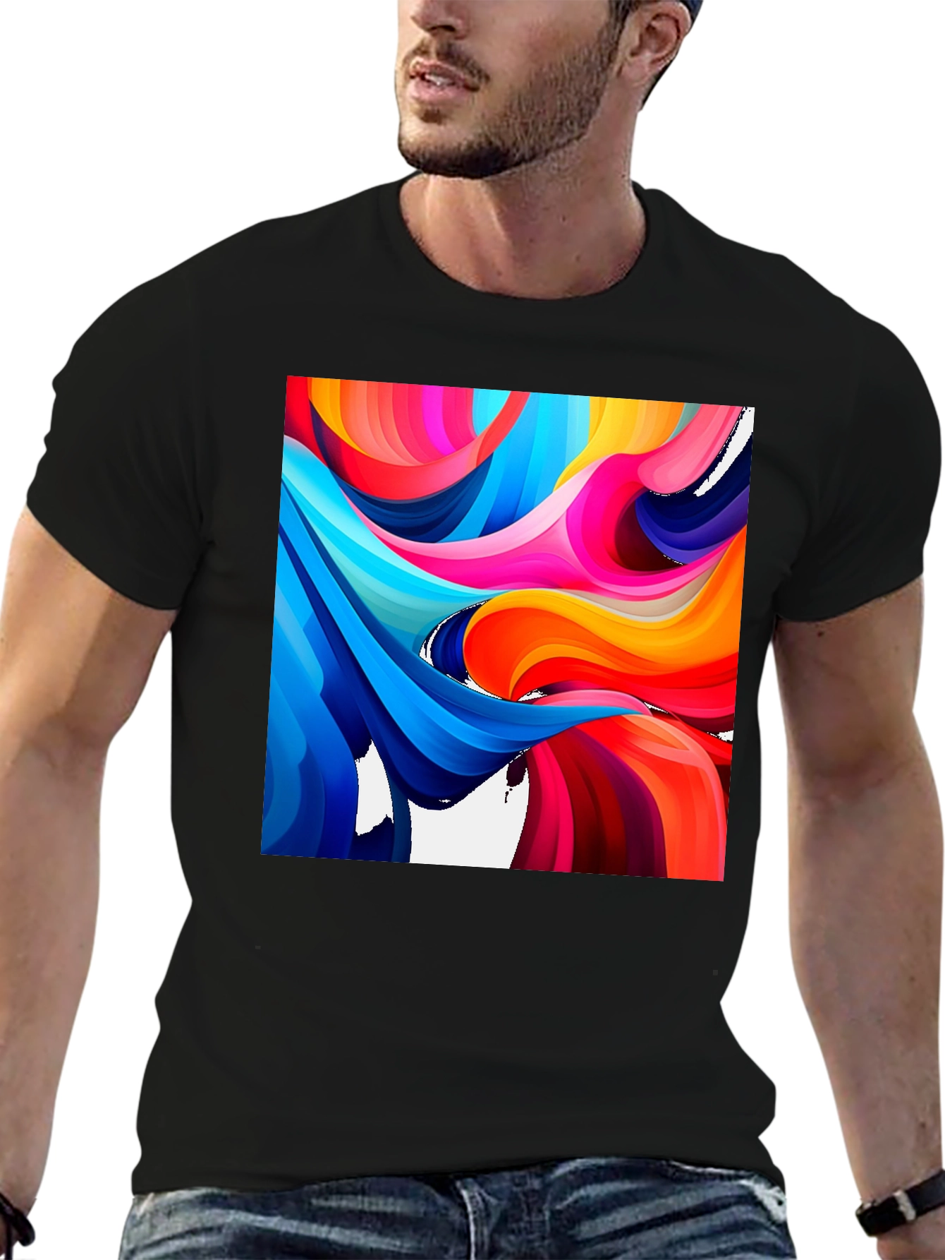 Abstract Art Graphic Print T-Shirt