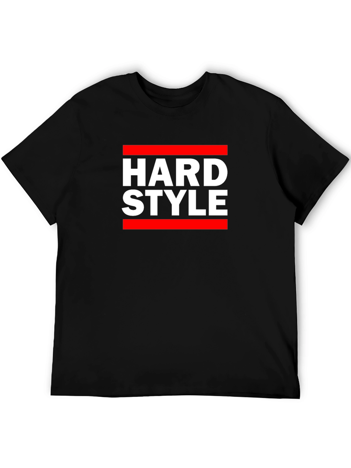 Hard Style Graphic Tee - Black Cotton T-Shirt